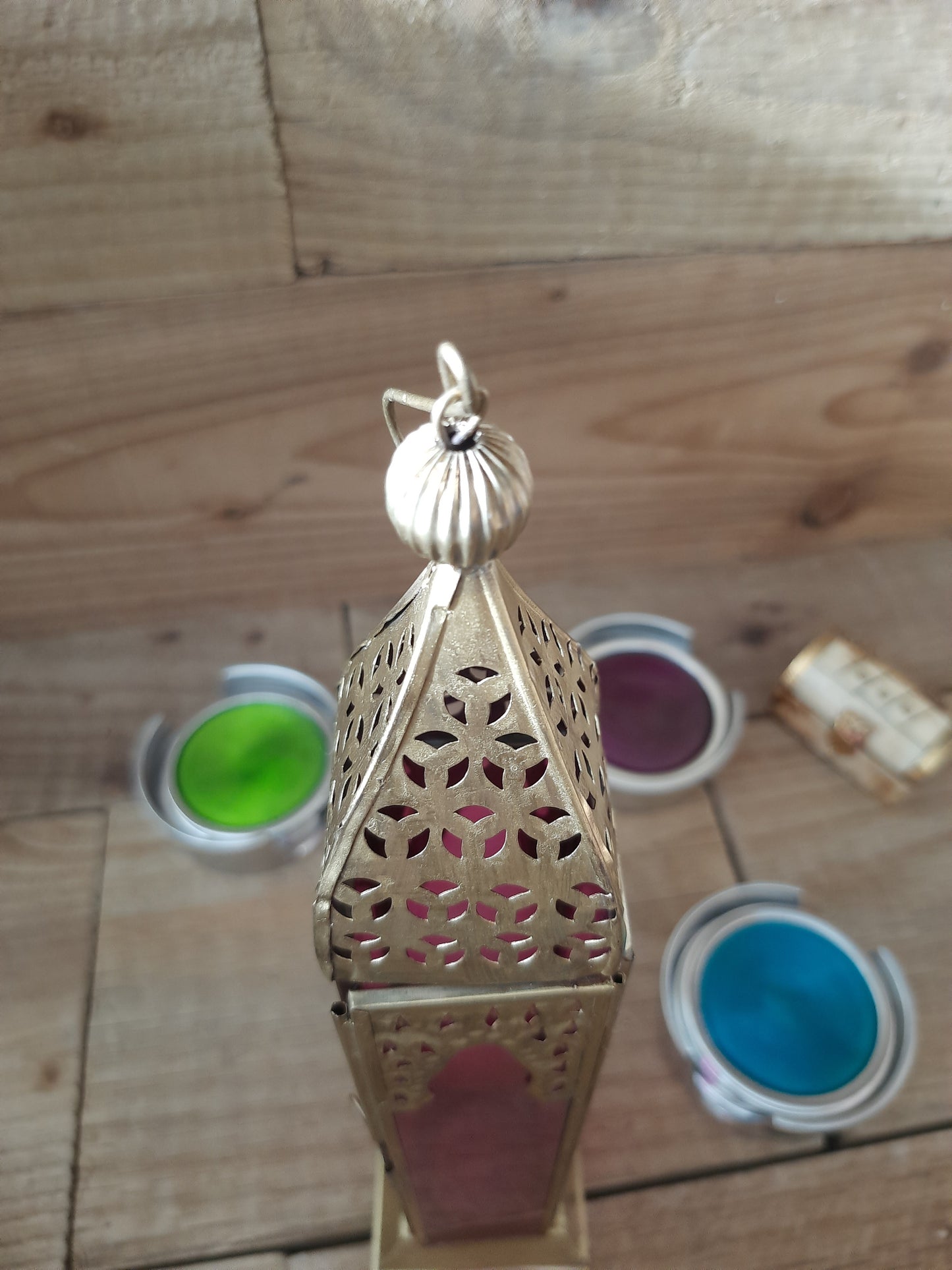 Sahara Glow: Handcrafted Moroccan Glass Lantern