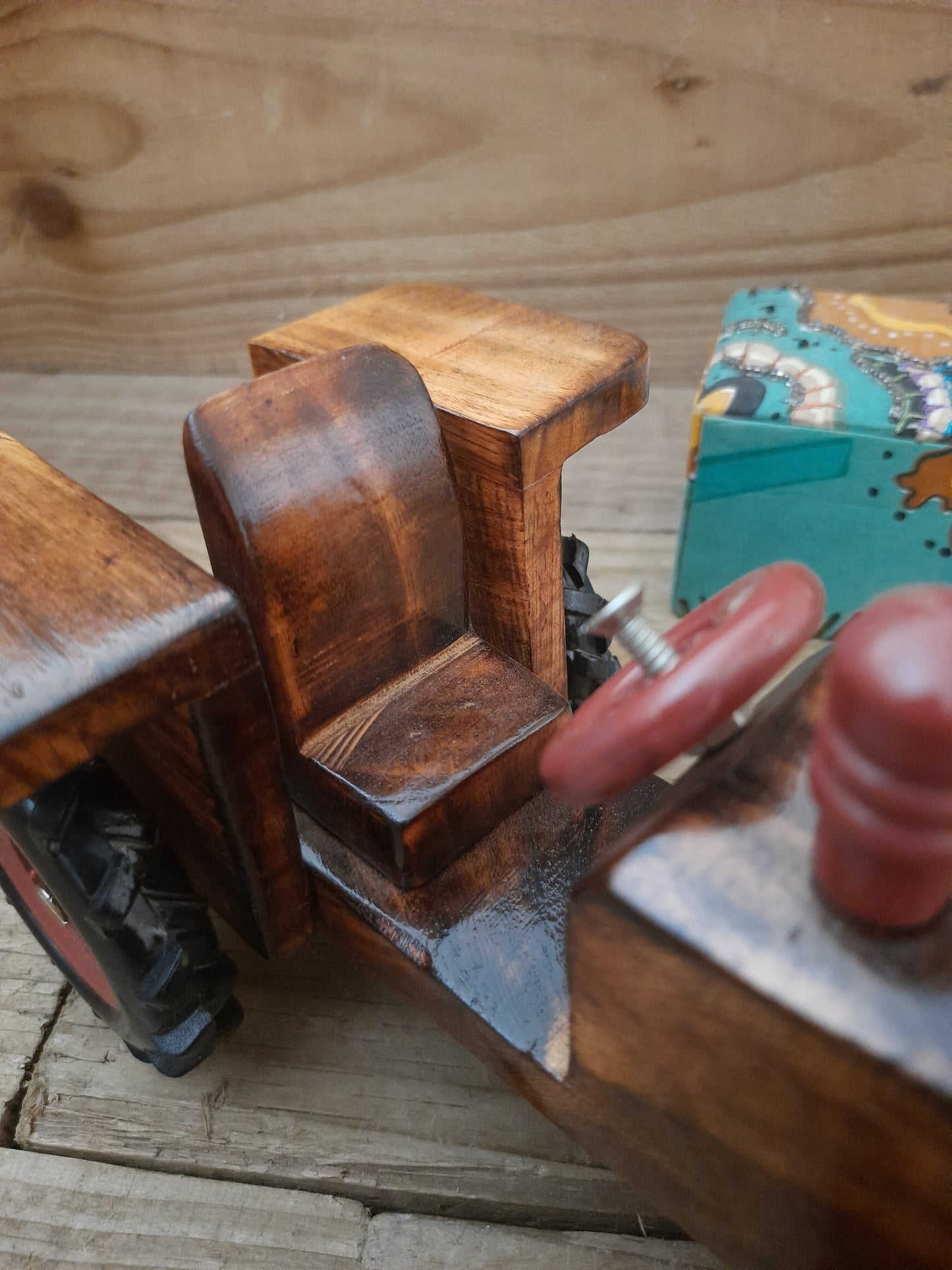 Winsome Wooden Tractor