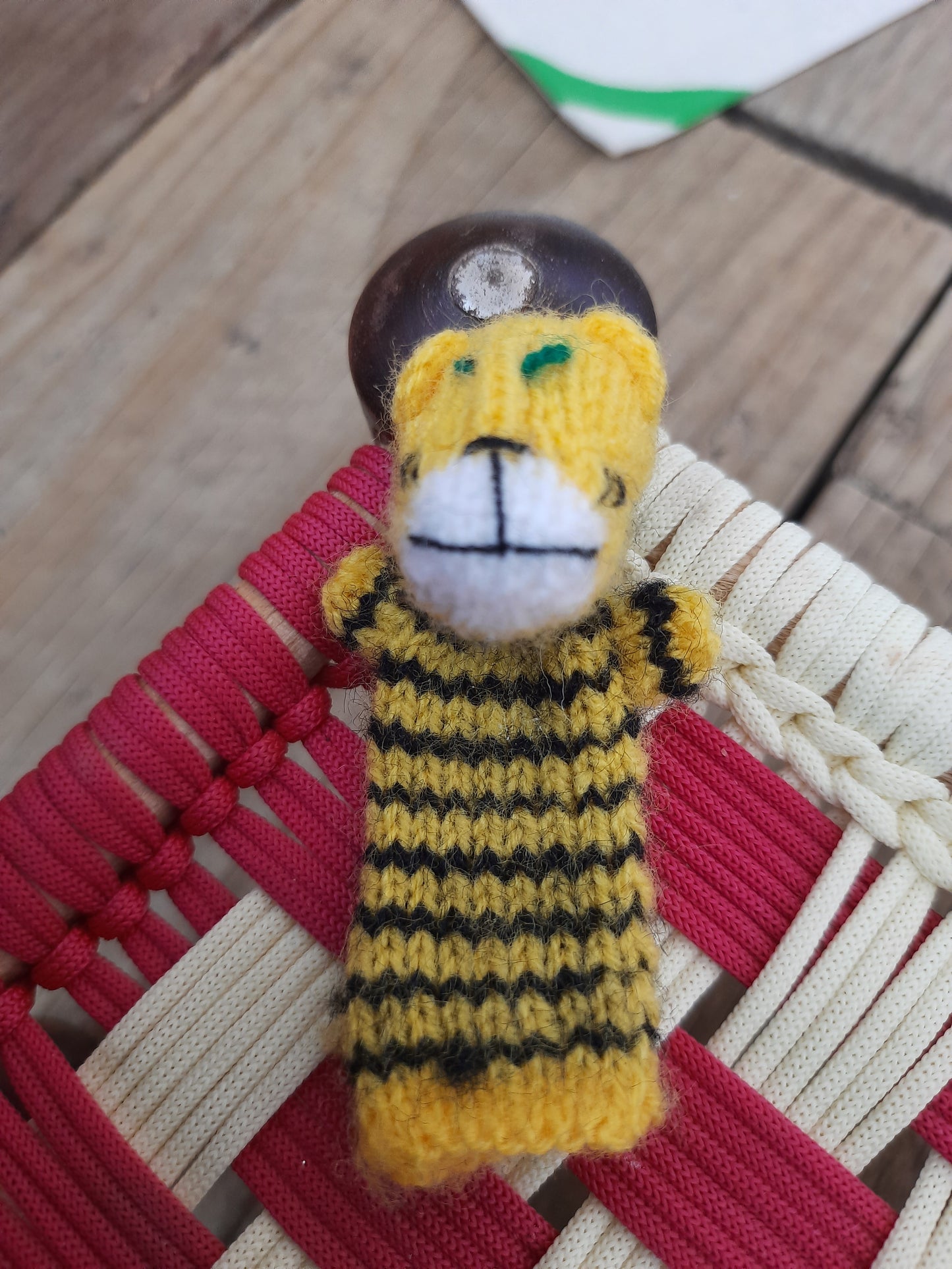 A Cute Tiger Family Finger Puppet