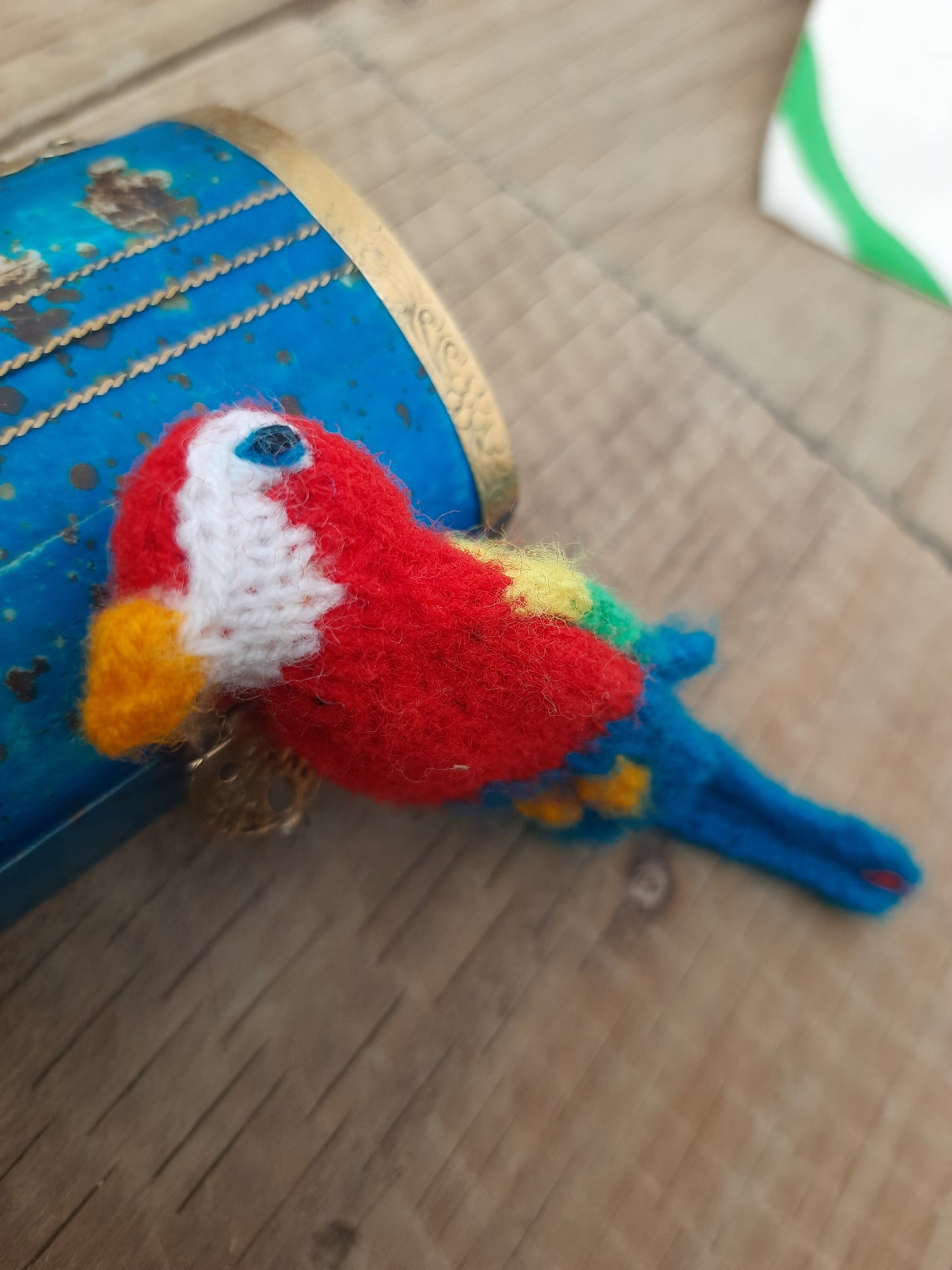 Adorable Bird Christmas Finger Puppet