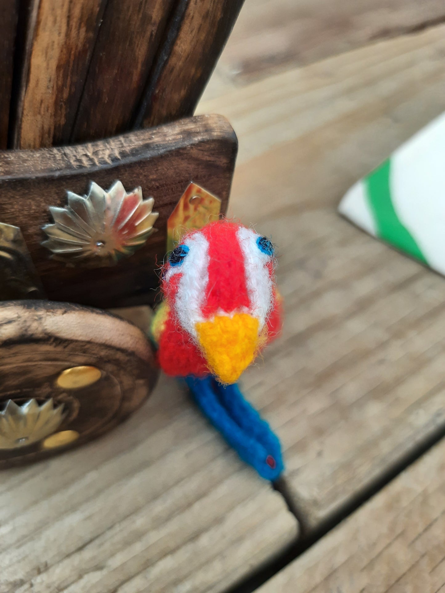 Adorable Bird Christmas Finger Puppet