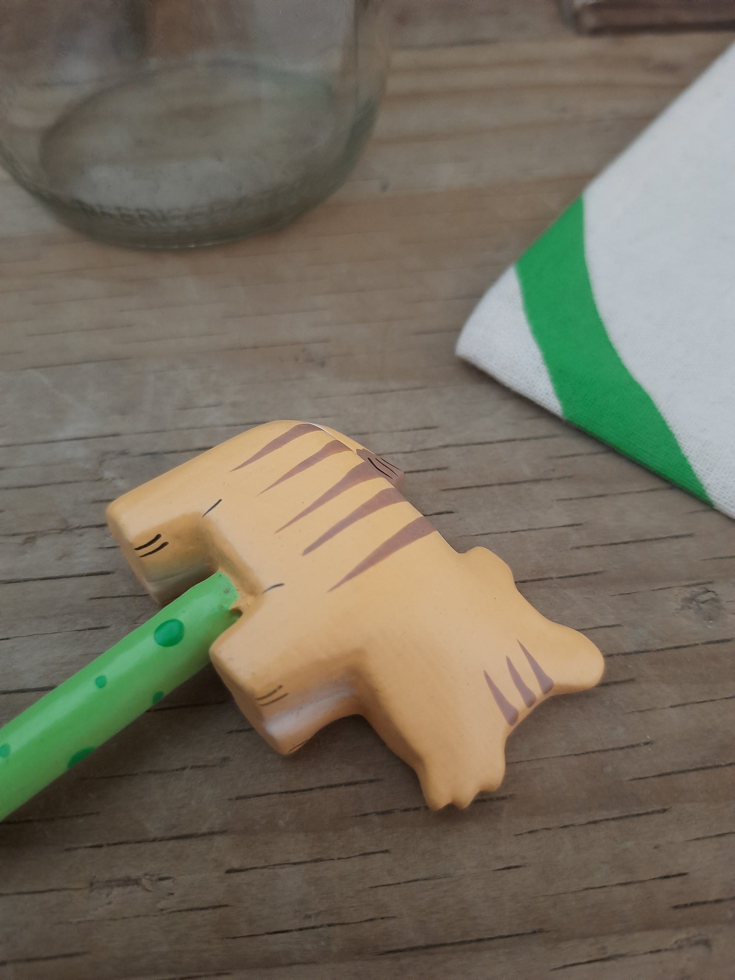 Cute Fancy Pencil - Hand Painted Lion