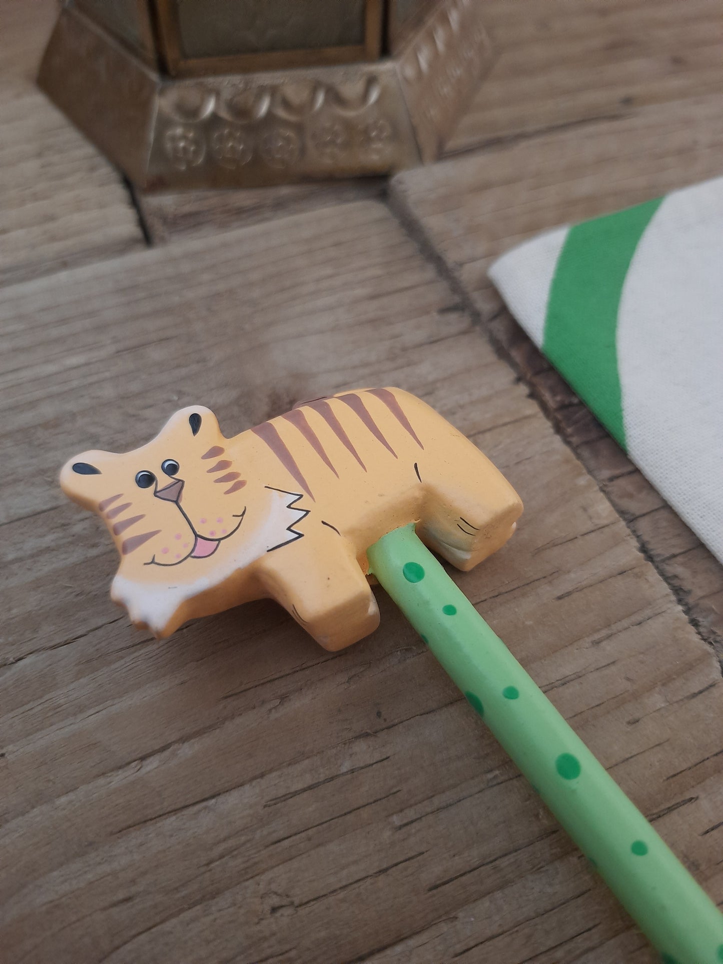 Cute Fancy Pencil - Hand Painted Lion