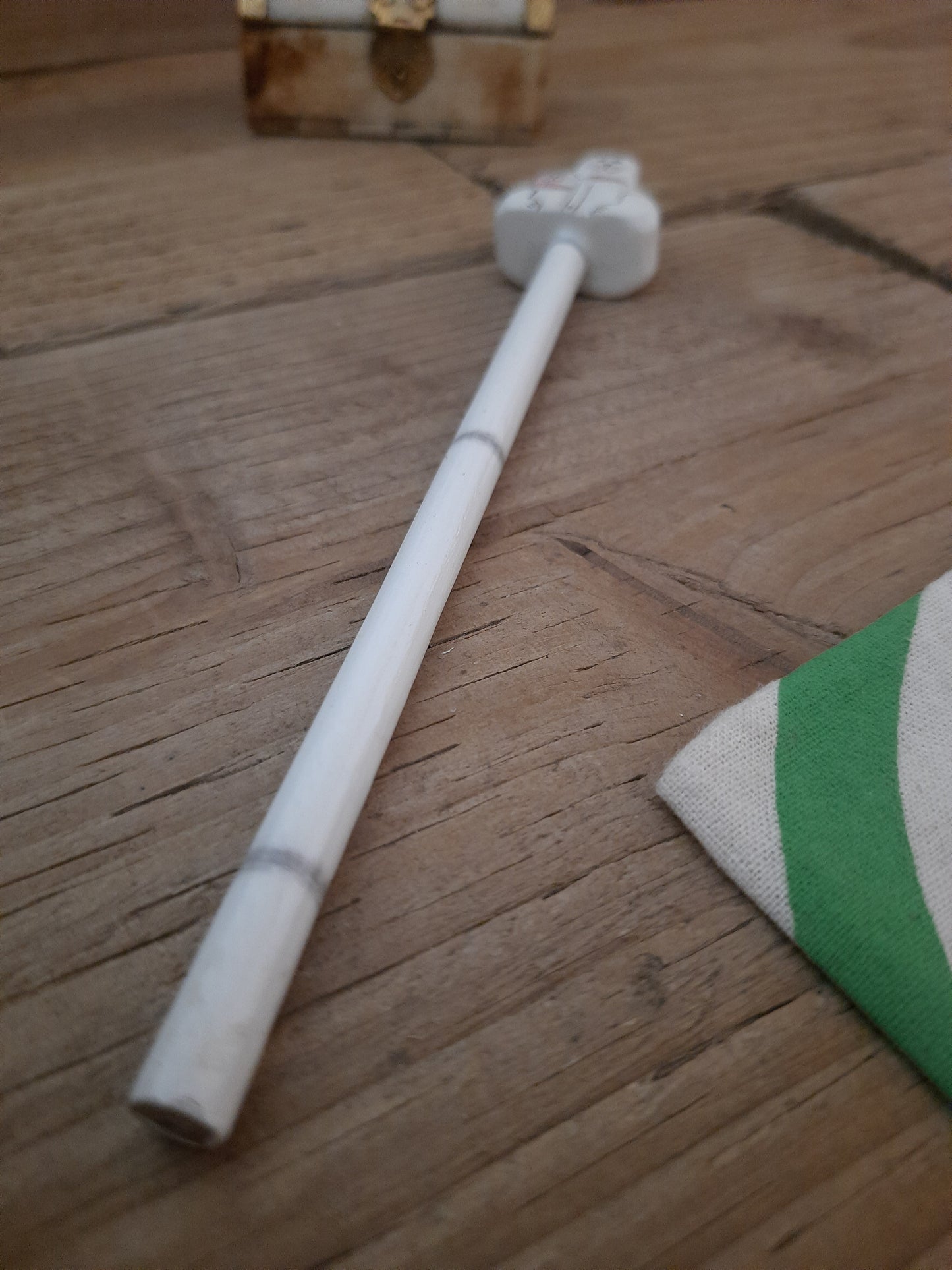 Cat-themed wooden pencil