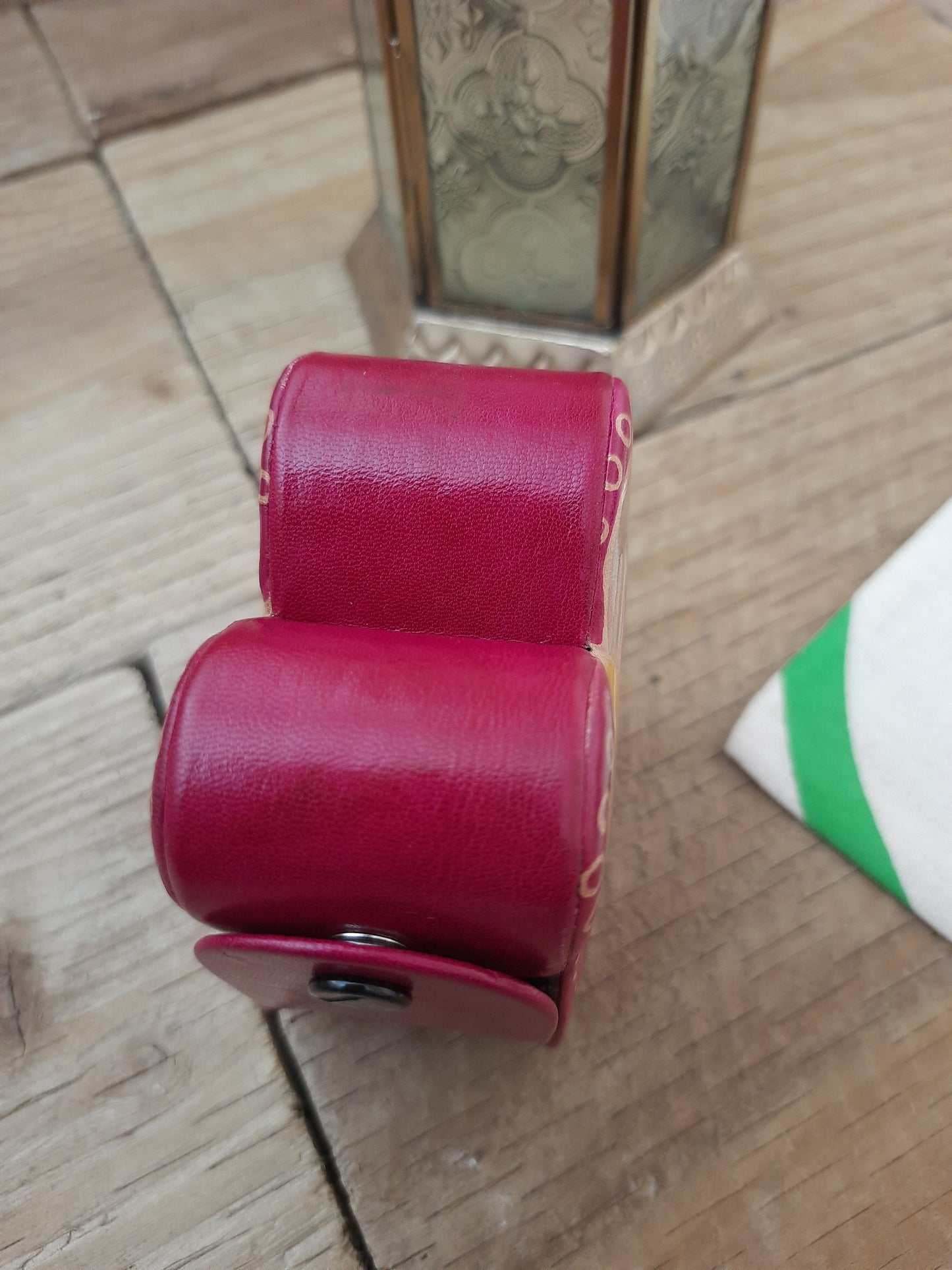 Ladybird design on leather money box