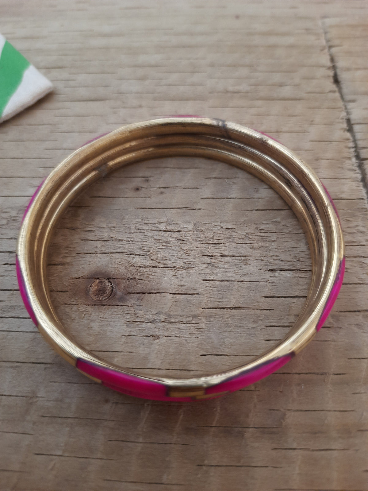 Fair Trade pink bangles made in India