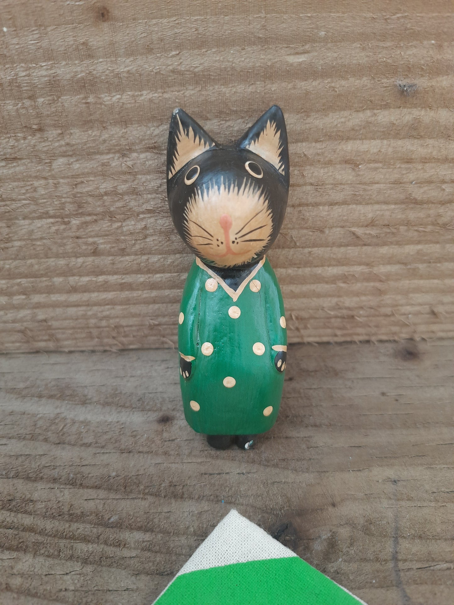 Ethical Wooden Cat Ornament