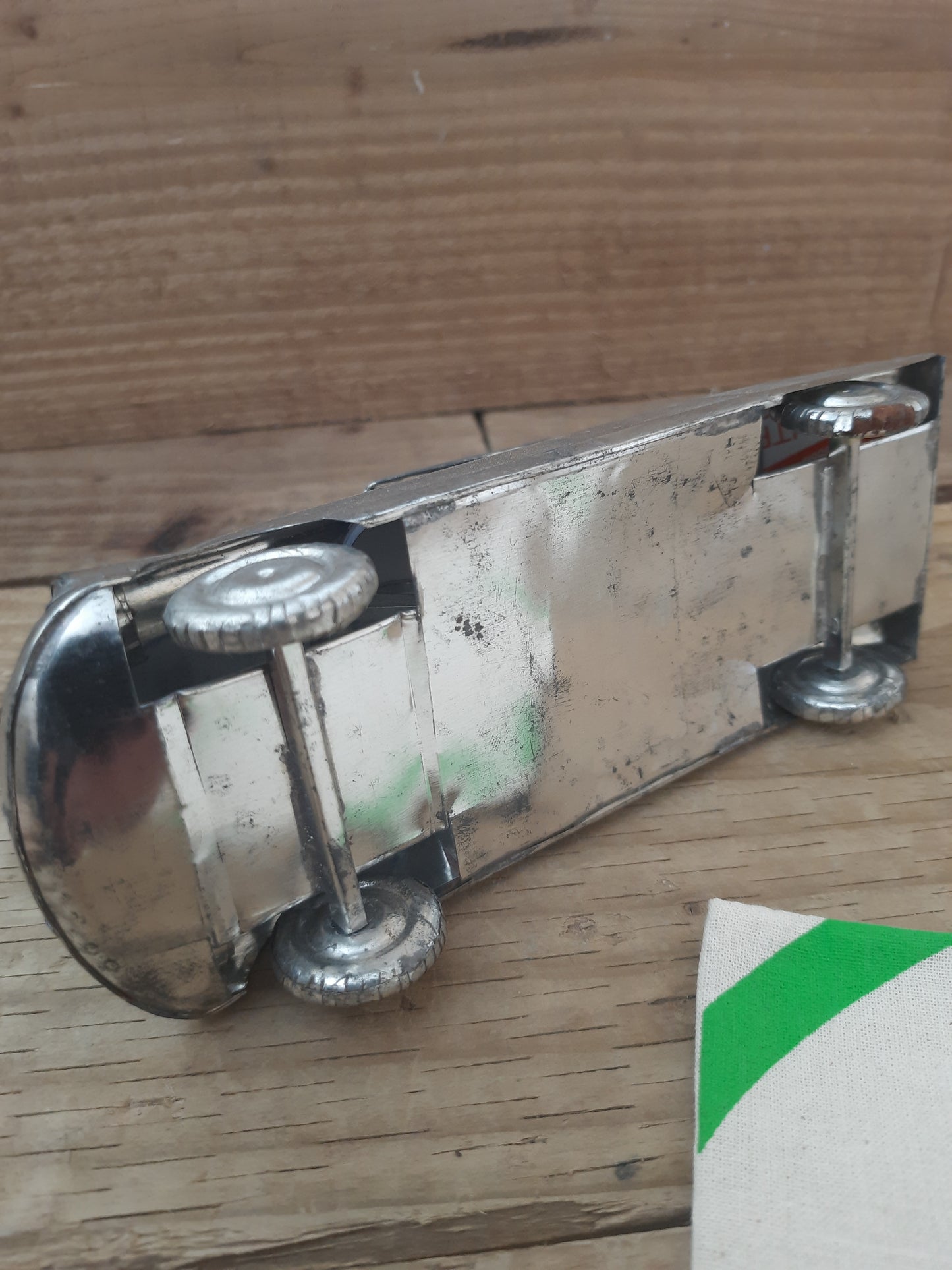 Handcrafted Recycled Metal Car