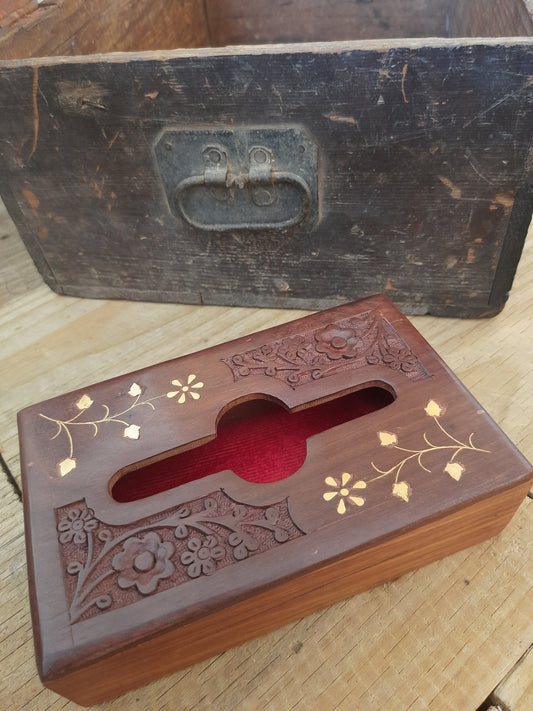 Wooden Tissue Box