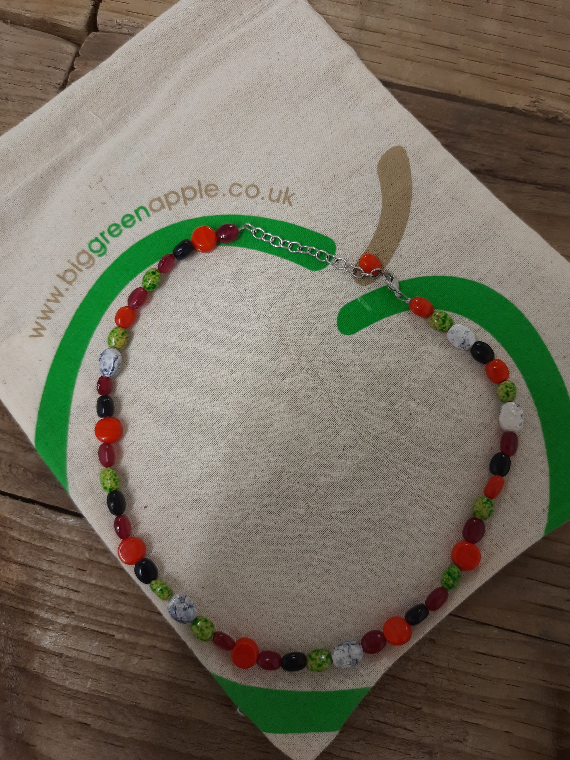 Jewellery Set, Necklaces, Eco Friendly Accessories, Sustainable Gifts For Him, Fair Trade Store, Christmas Gift Ideas, BIG GREEN APPLE