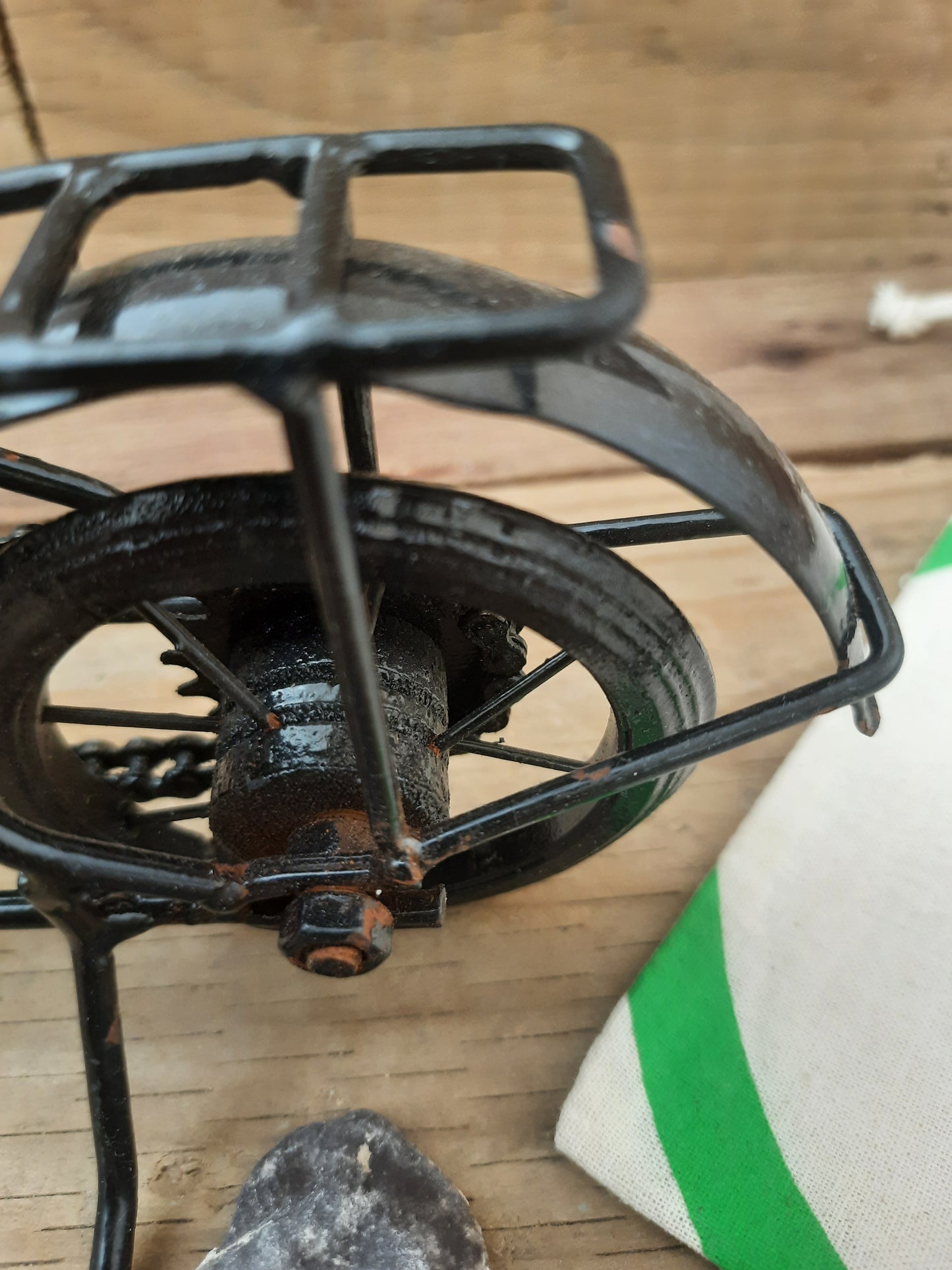 Vintage Miniature Motorcycle Decor