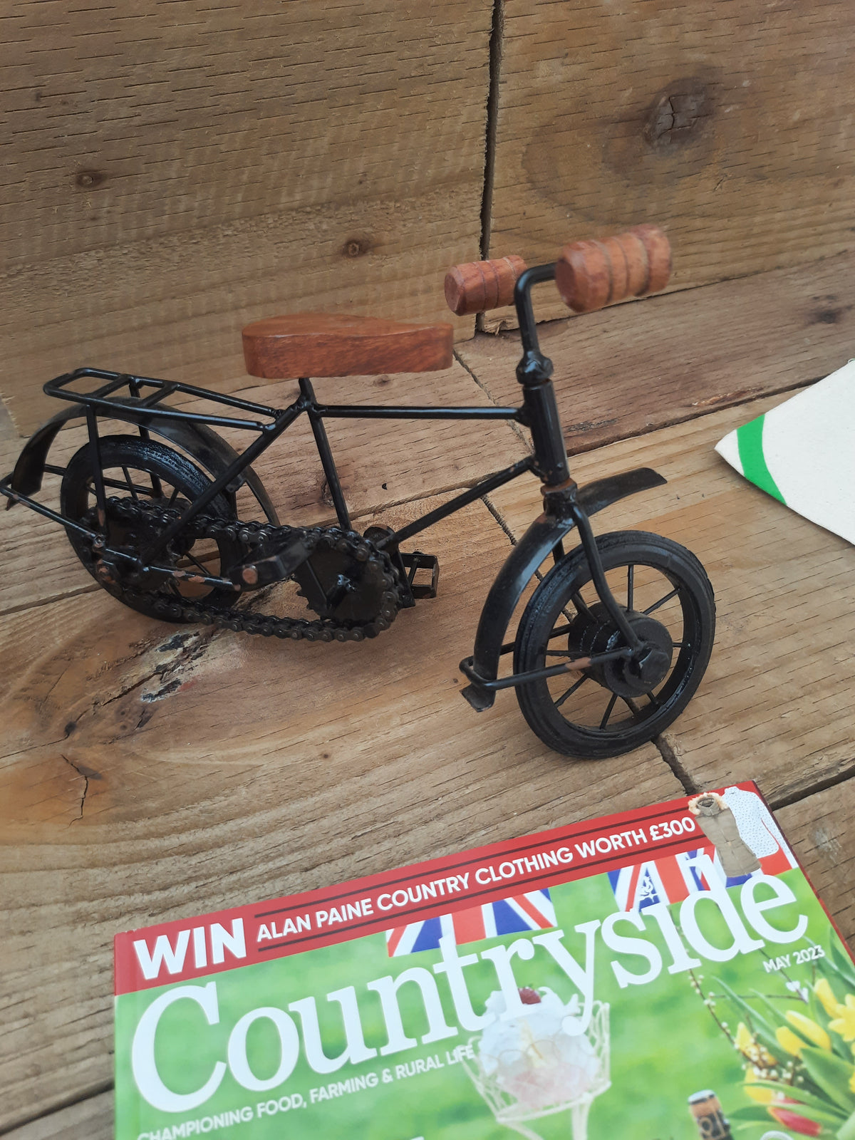 Vintage Miniature Motorcycle Decor