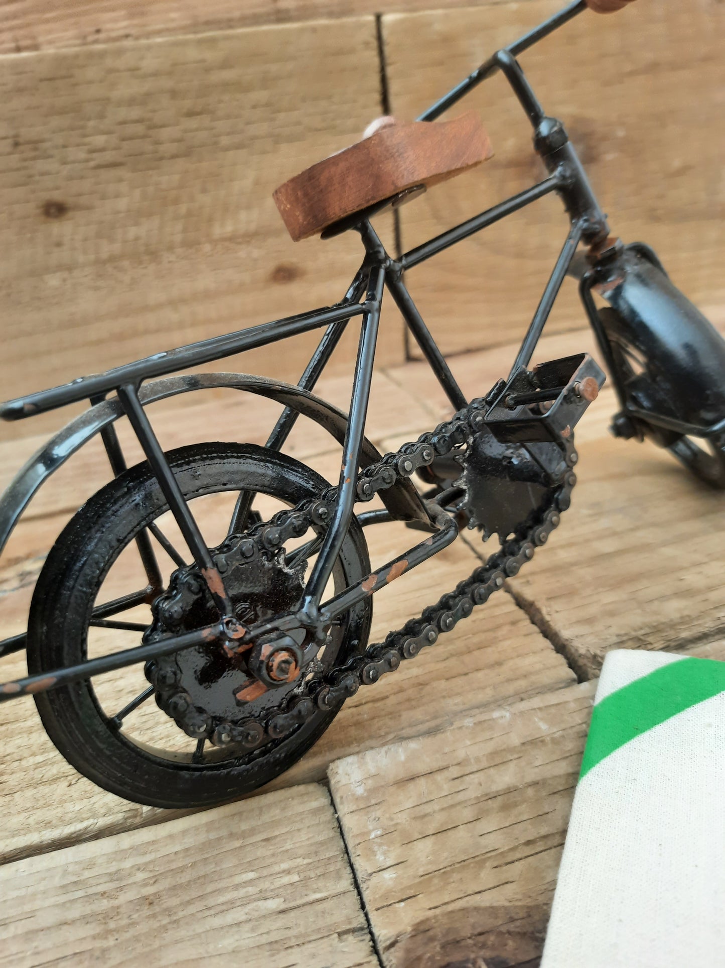 Vintage Miniature Motorcycle Decor