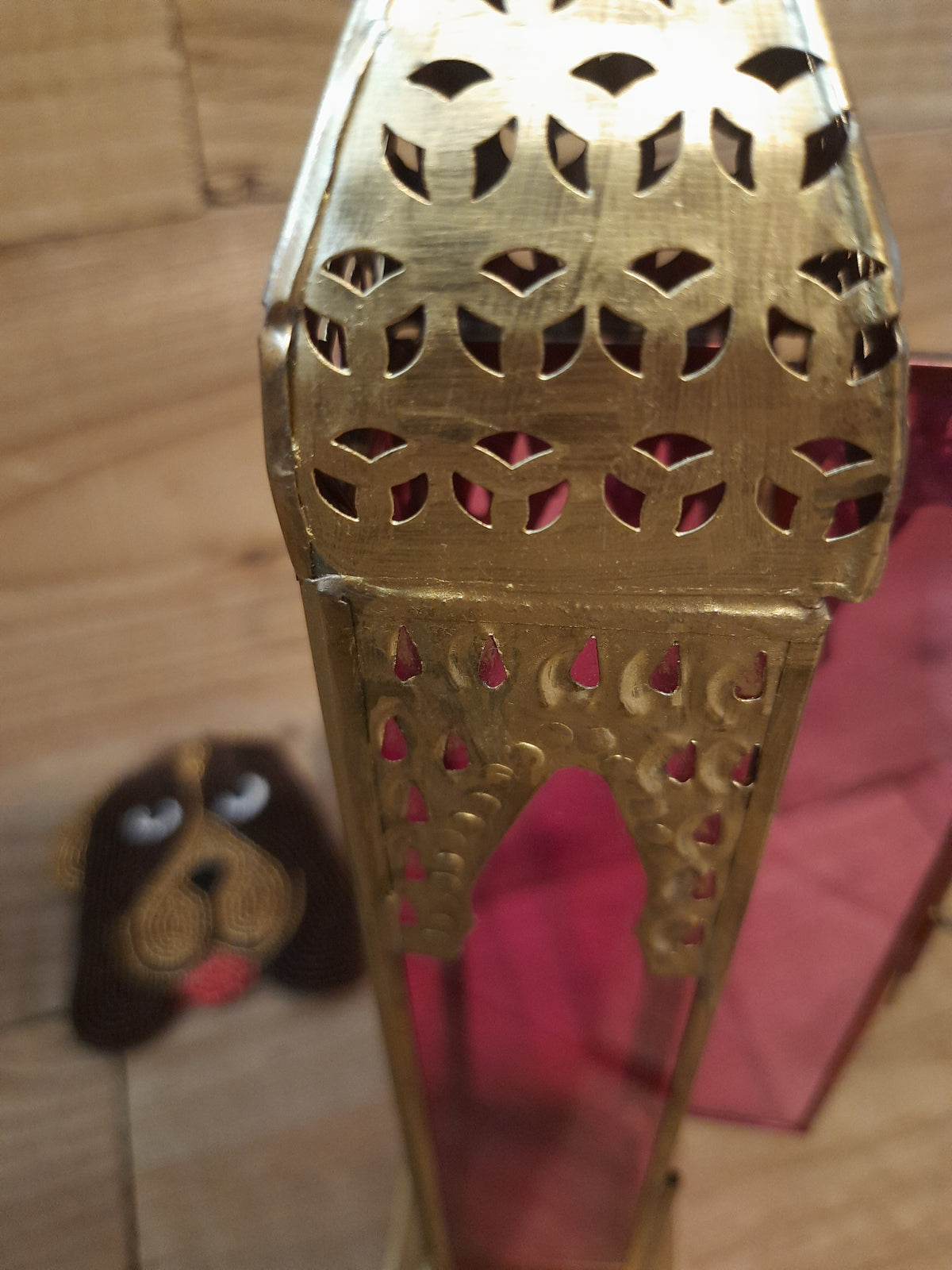 Decorative Moroccan metal lantern for home