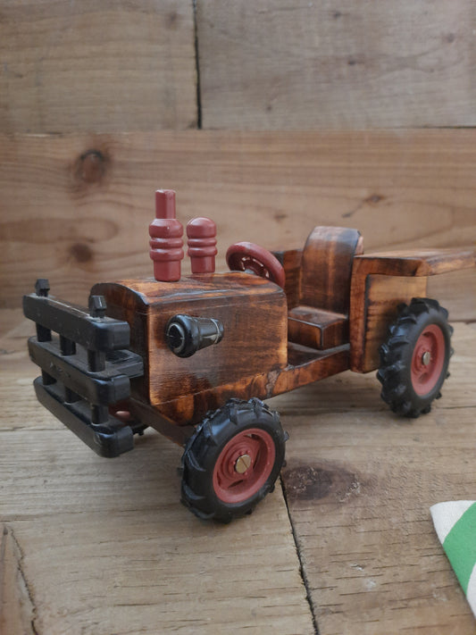 Winsome Wooden Tractor