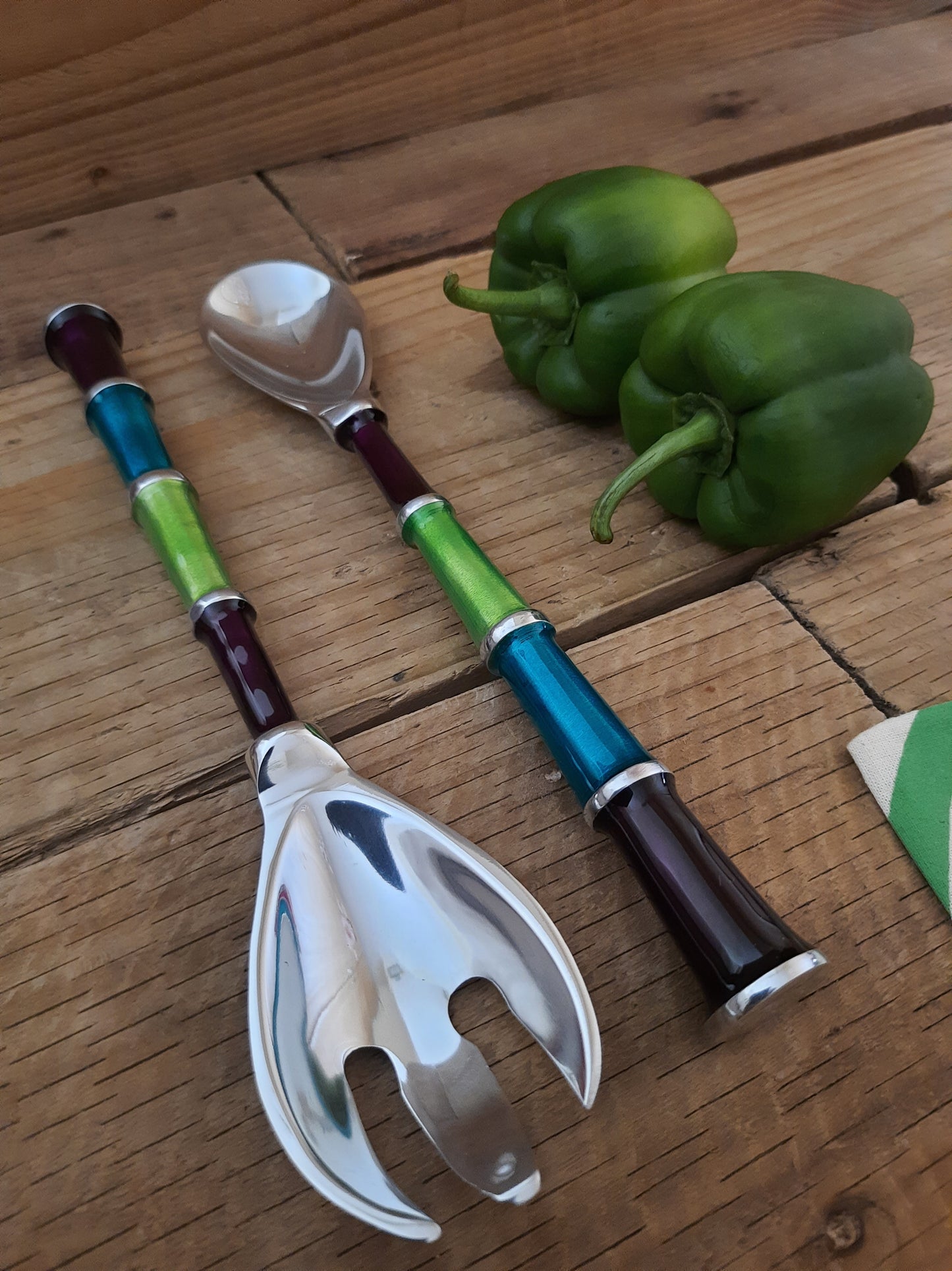 Salad Servers Recycled Aluminium