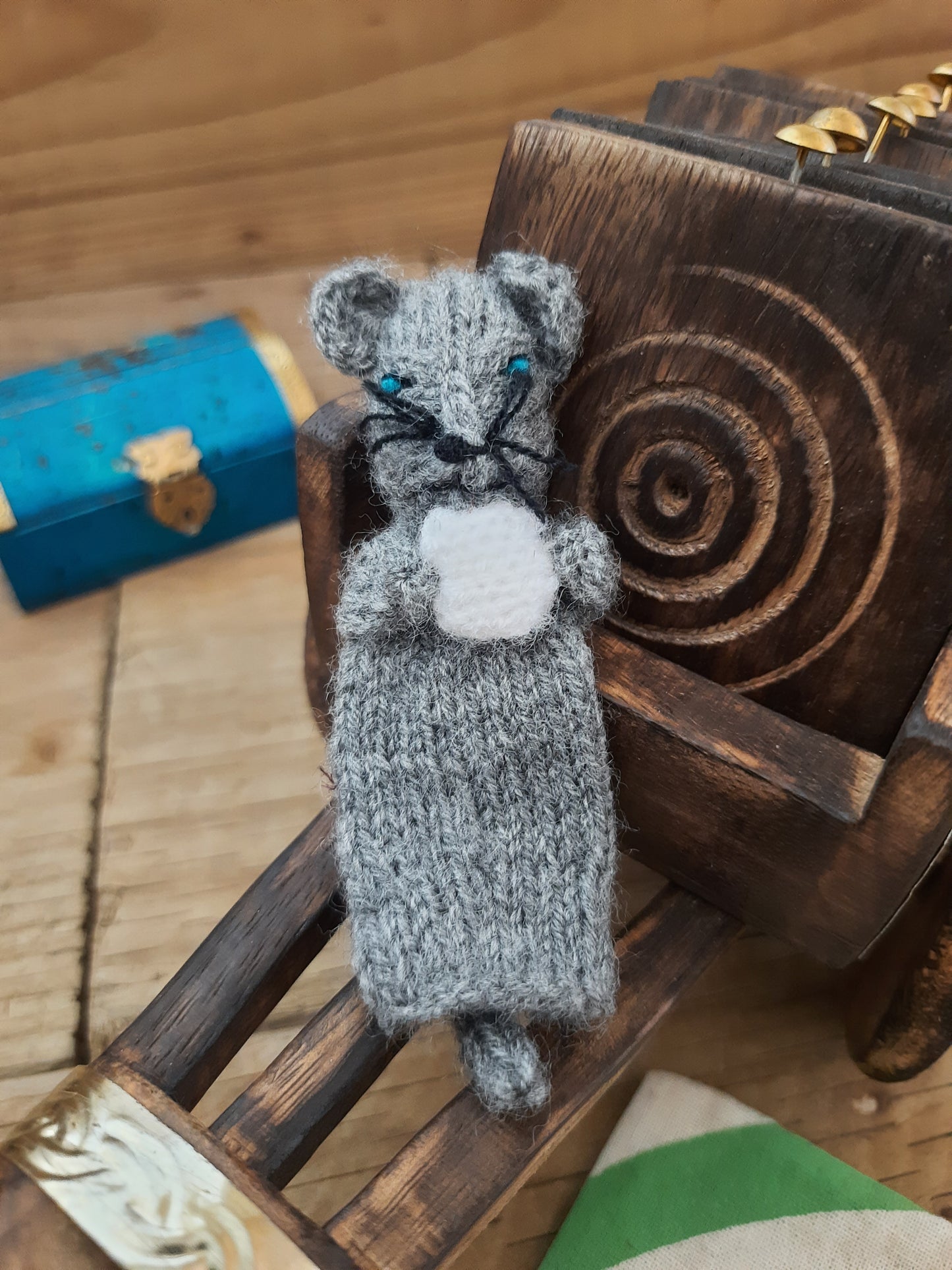 Endearing Nursery Rhyme Finger Puppet Mouse