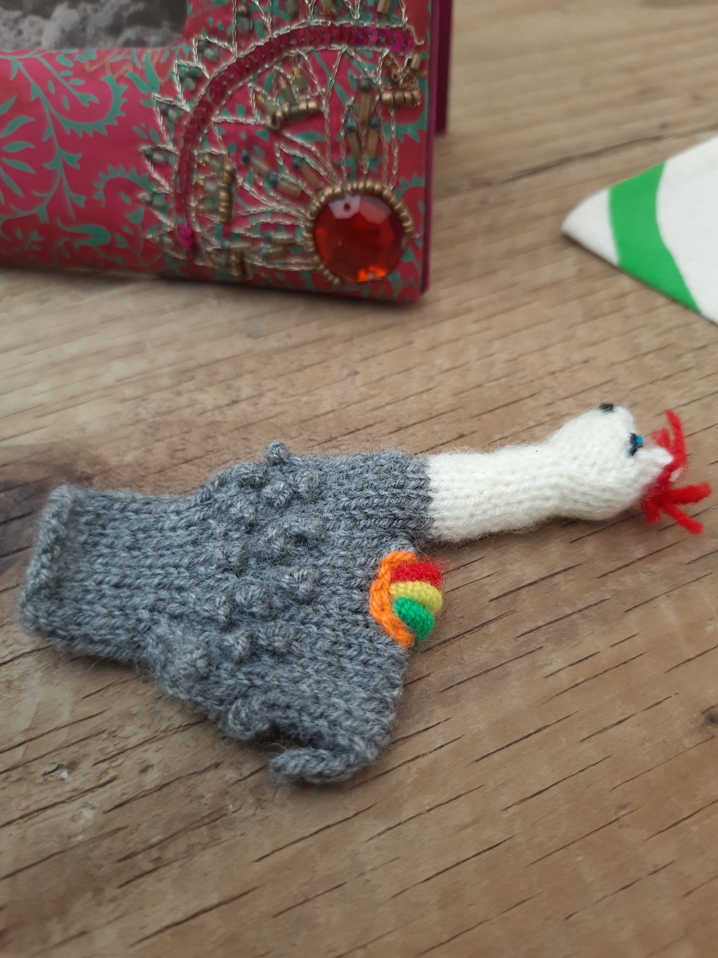 Luxurious Llama Animal Finger Puppet