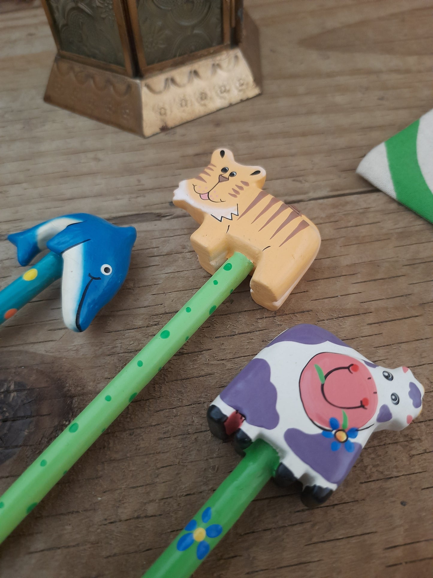 Cute Fancy Pencil - Hand Painted Lion
