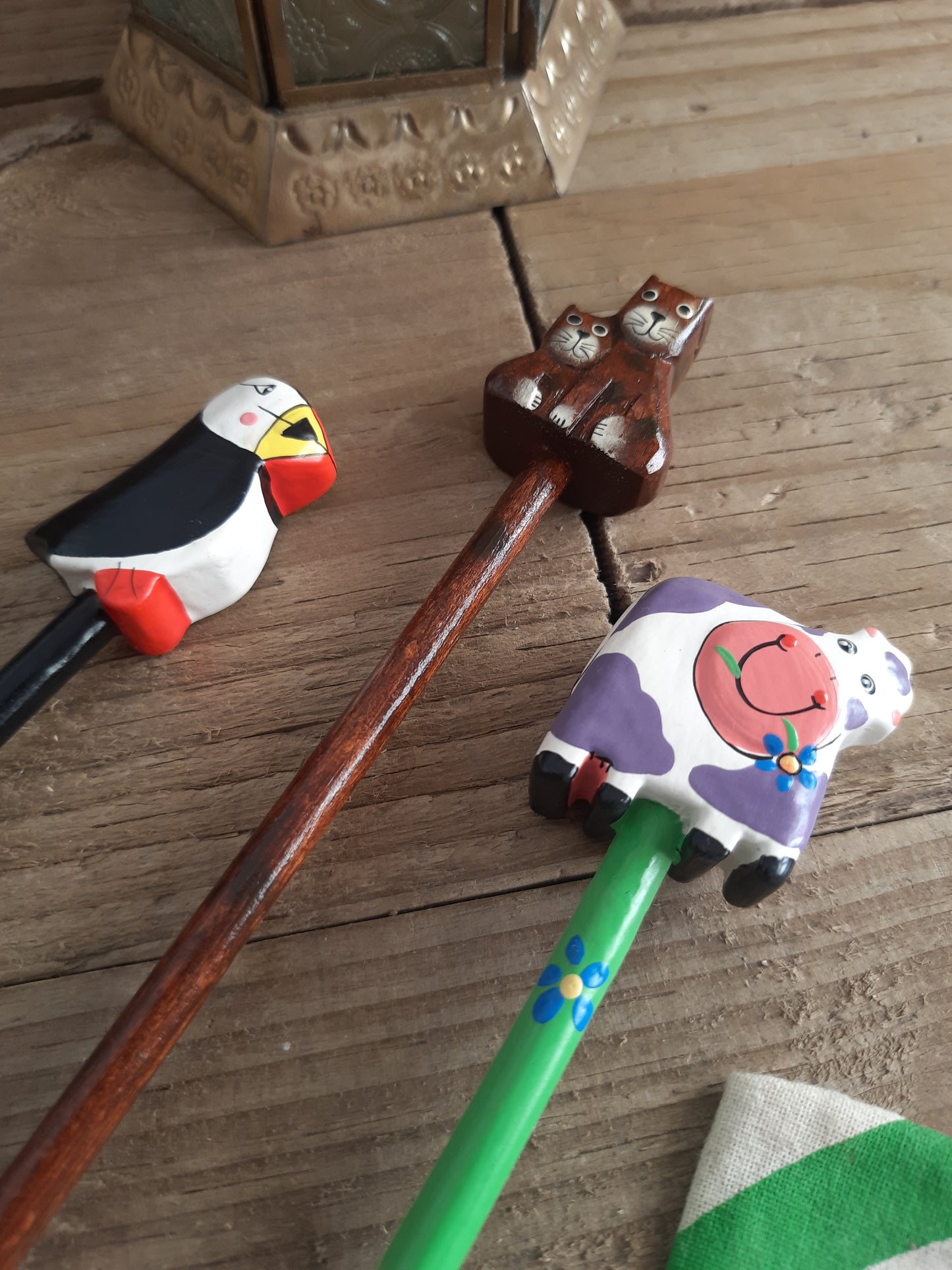 Fair Trade wooden cat pencil