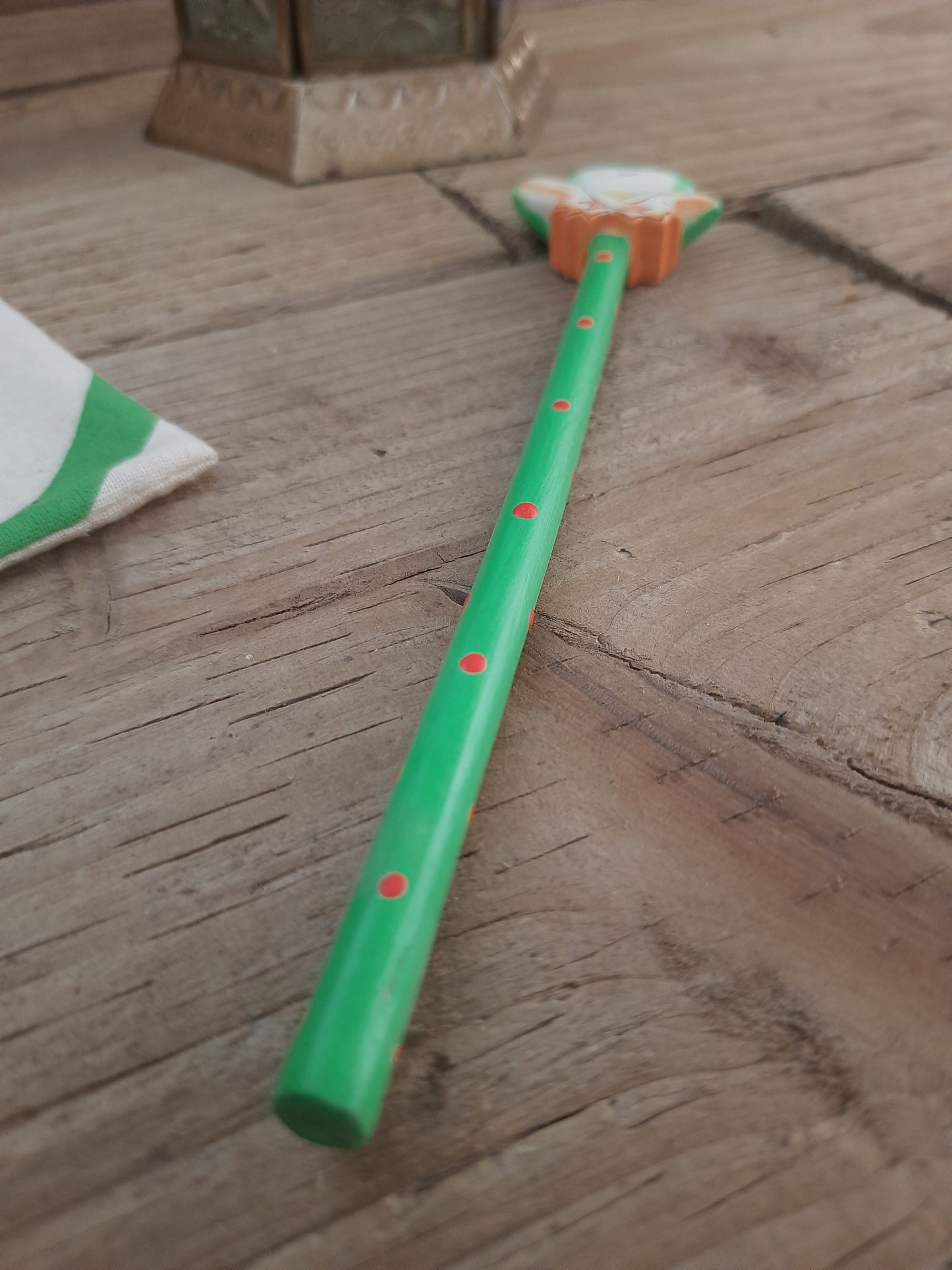 Wooden frog character pencil