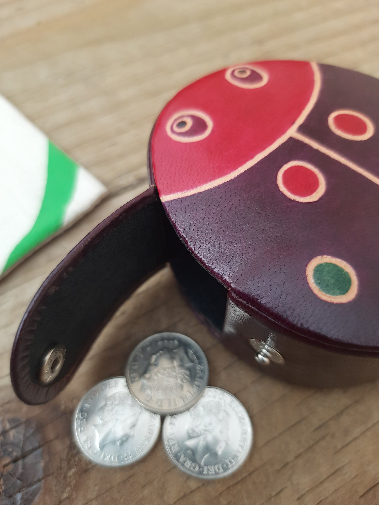 Ladybird Leather Children's Money Box