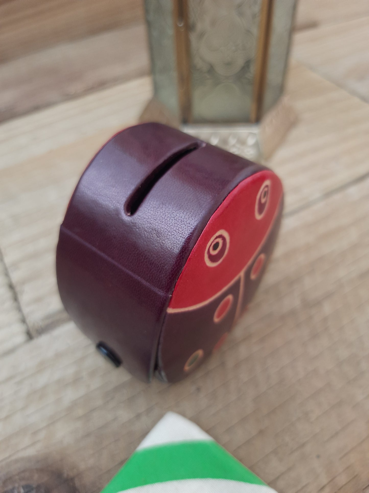Ladybird Leather Children's Money Box
