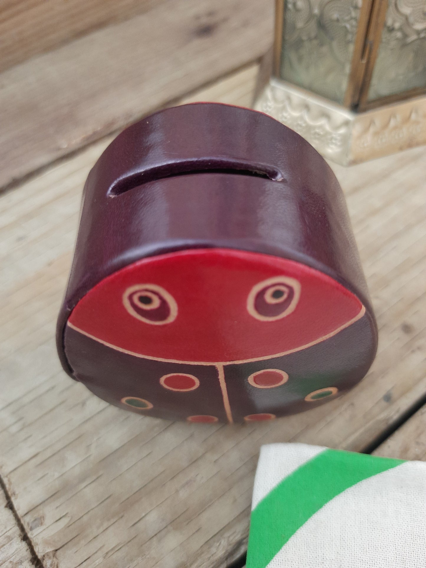 Ladybird Leather Children's Money Box