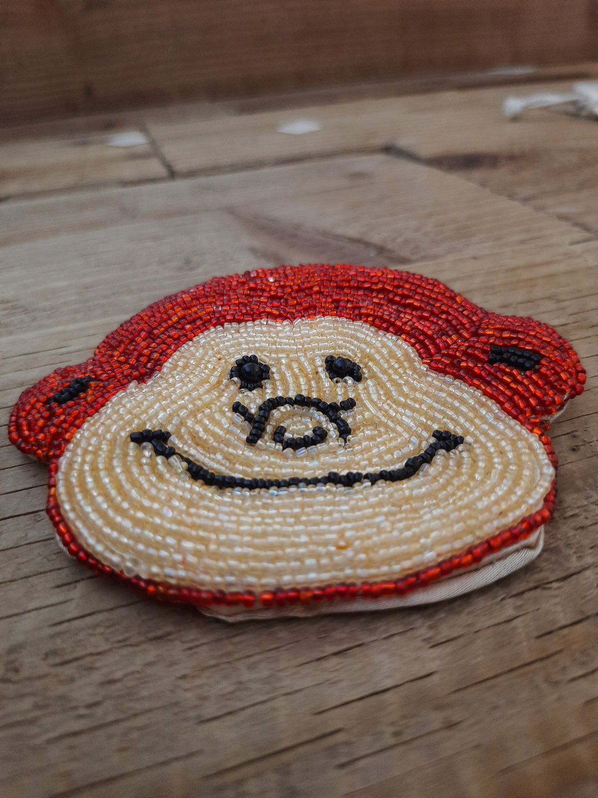 Colourful beaded coin purse
