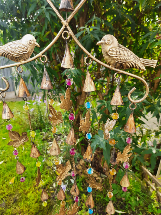 Metal Wind Chimes Bird Theme