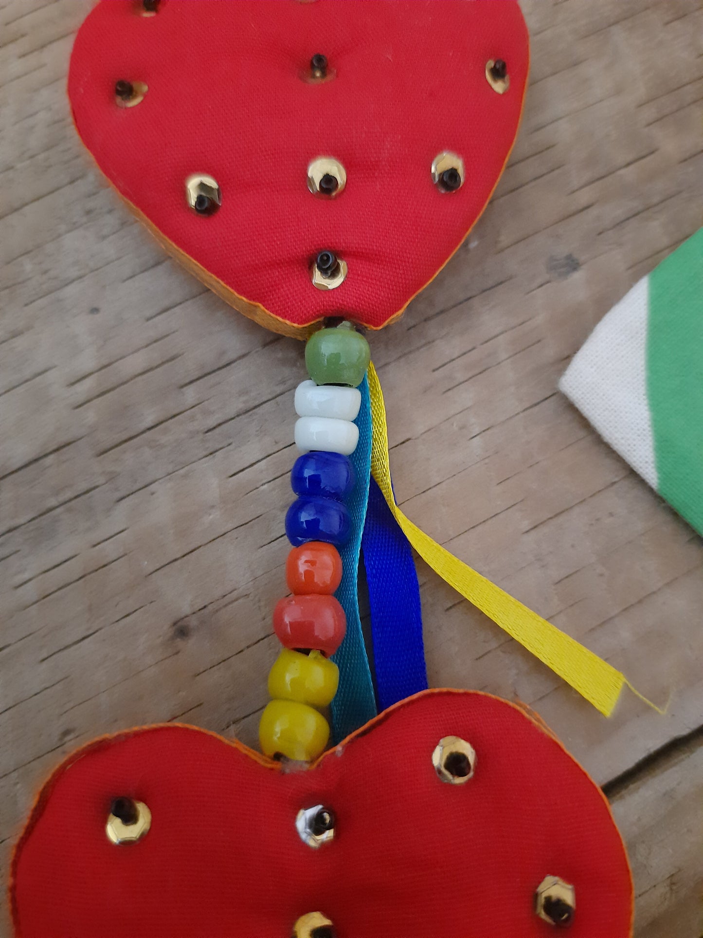 Eight red heart Tota Bells
