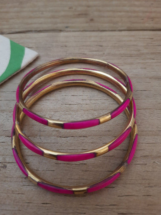 Pink Bangle Set