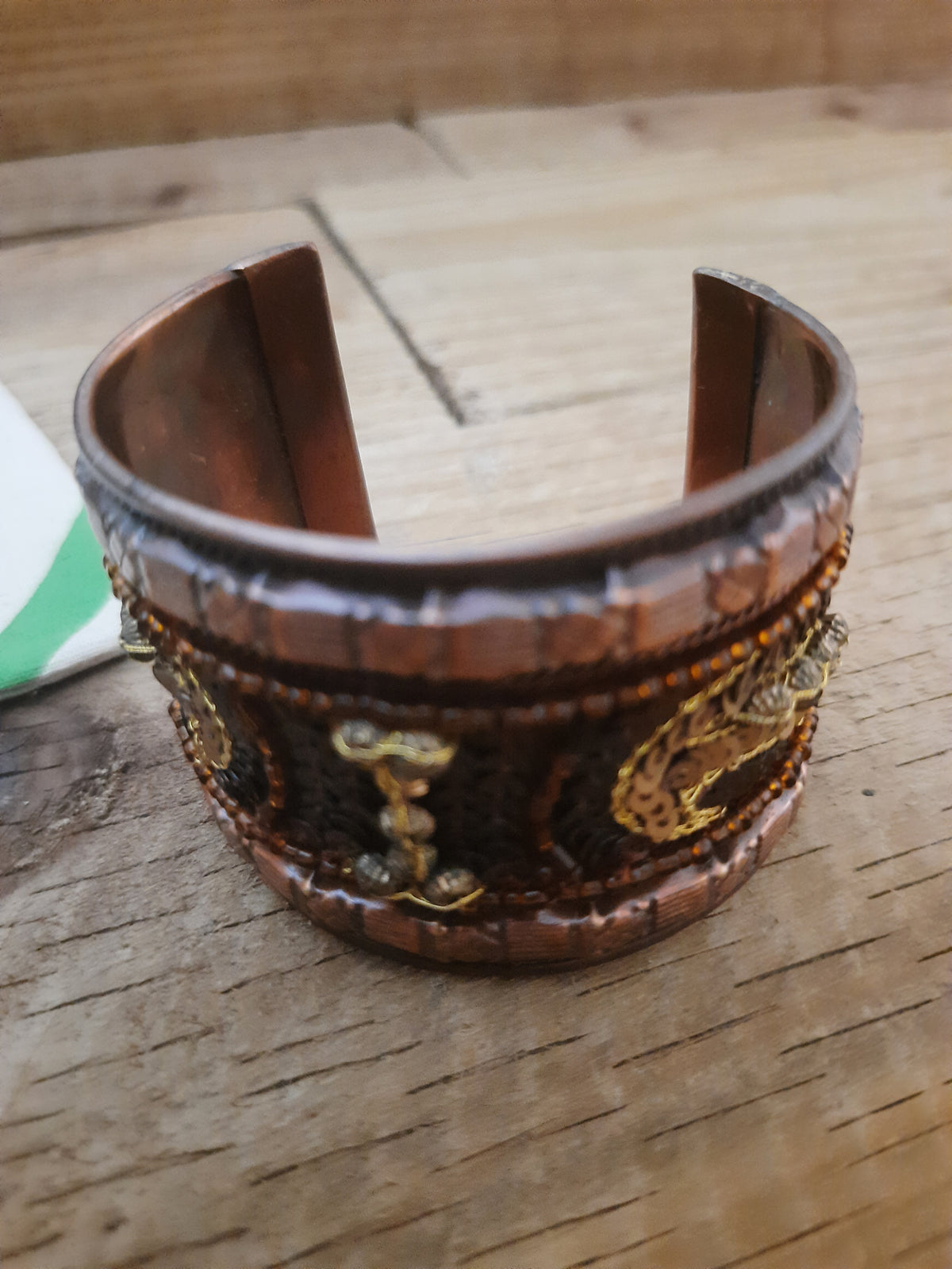 Stand Out Cuff Bracelet with patterned design