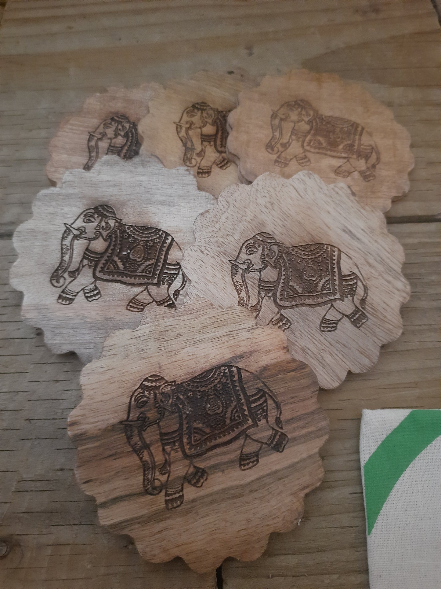 Luxury Wooden Coaster Set with Holder