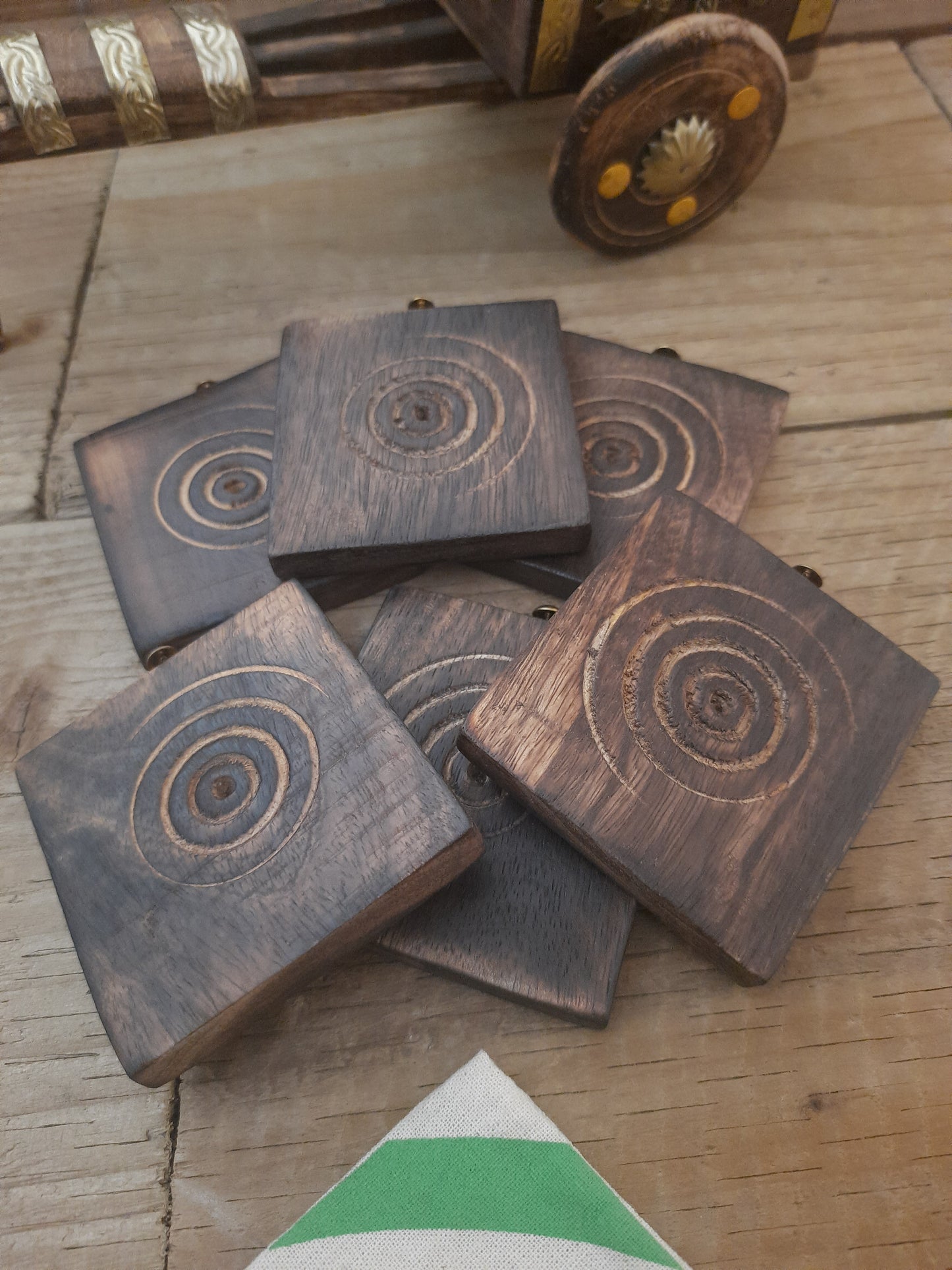 Snazzy Drinking Coasters in Cart