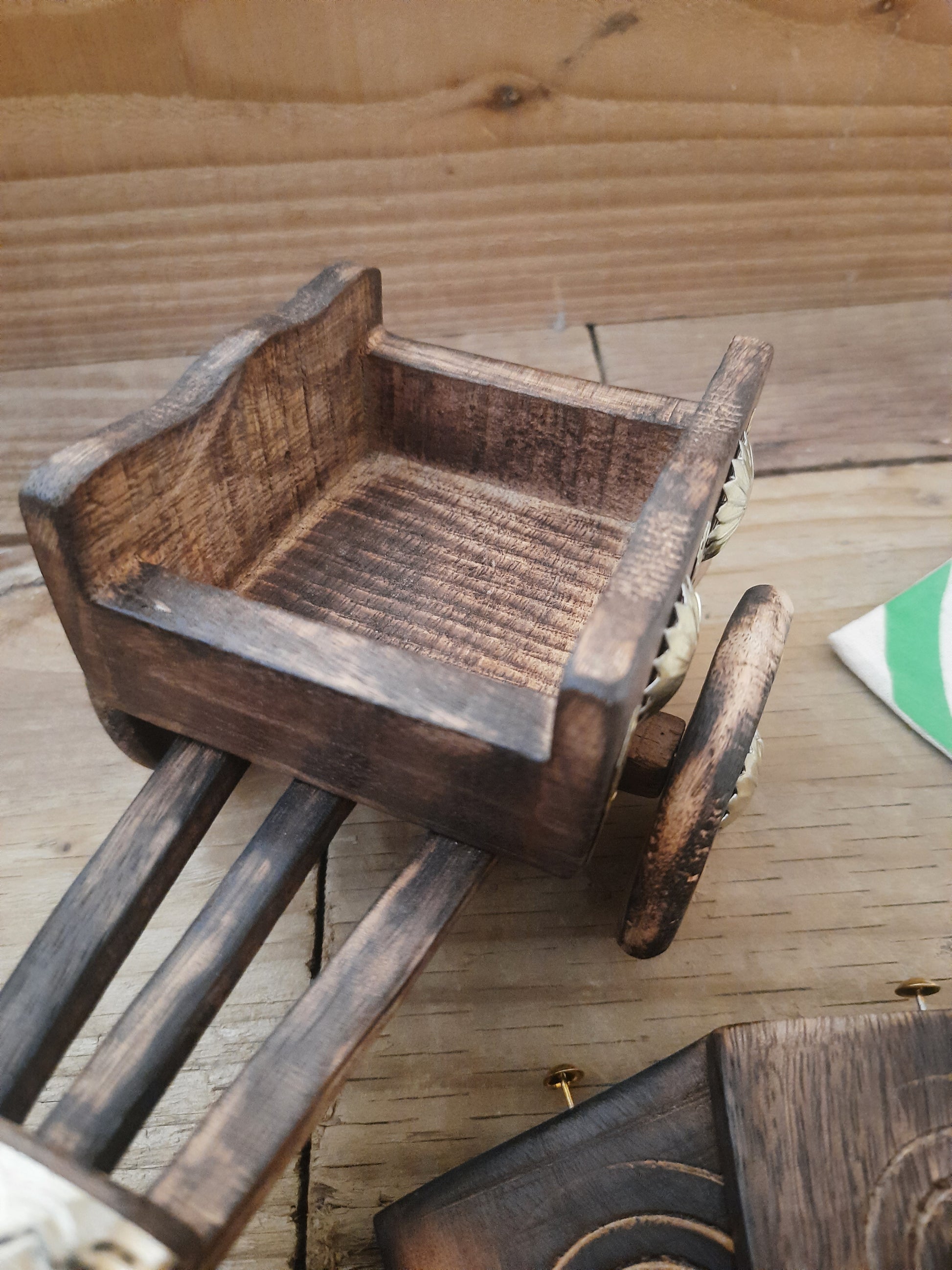 Natural wooden drink coasters for everyday table use