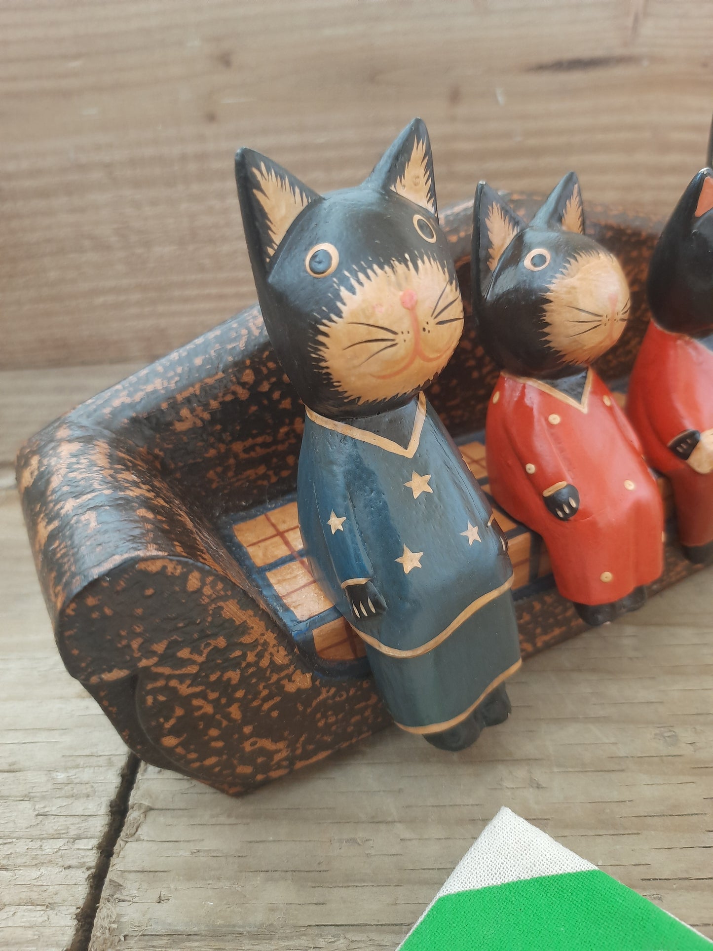 Cat Family on Sofa
