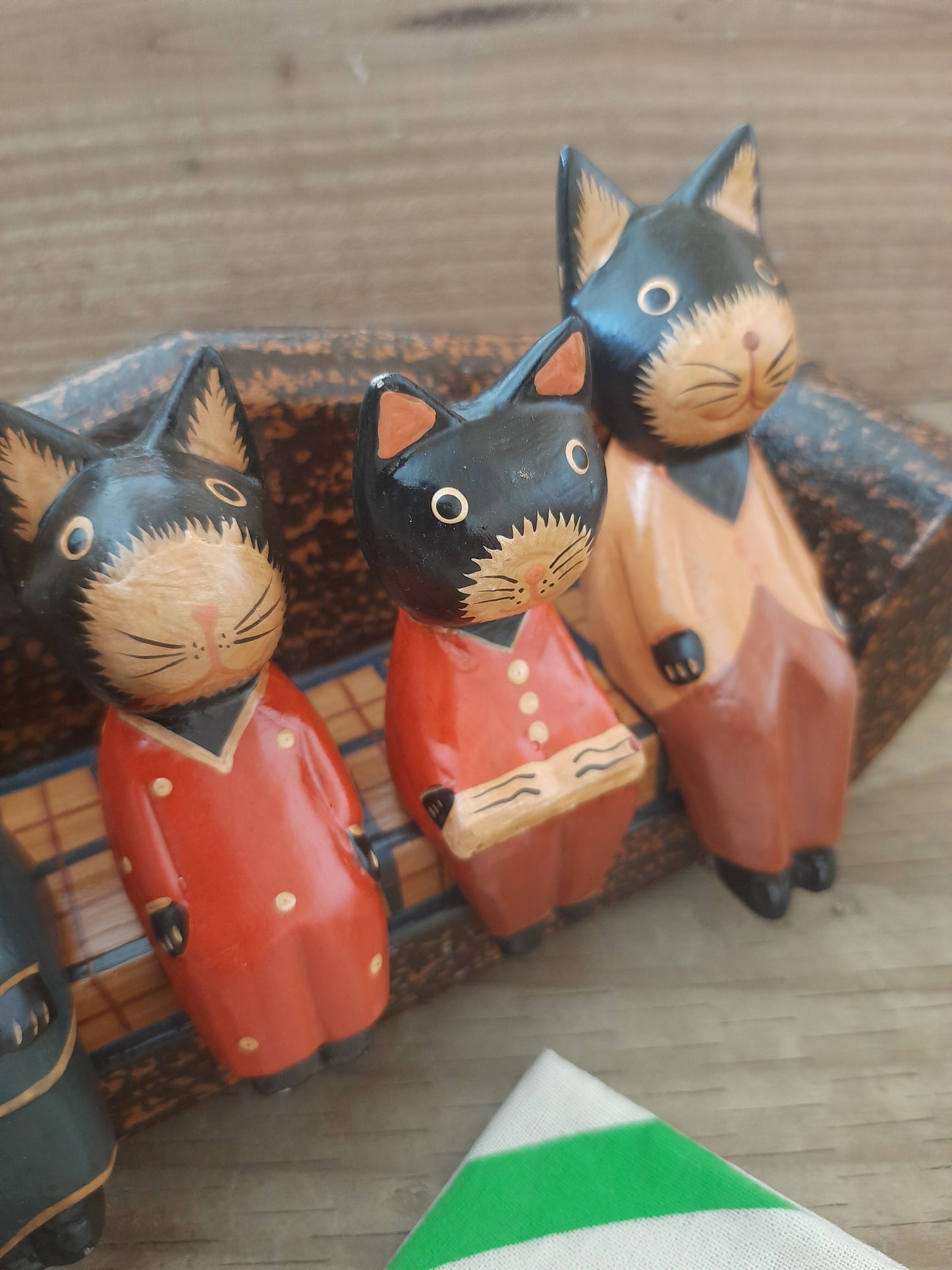 Cat Family on Sofa