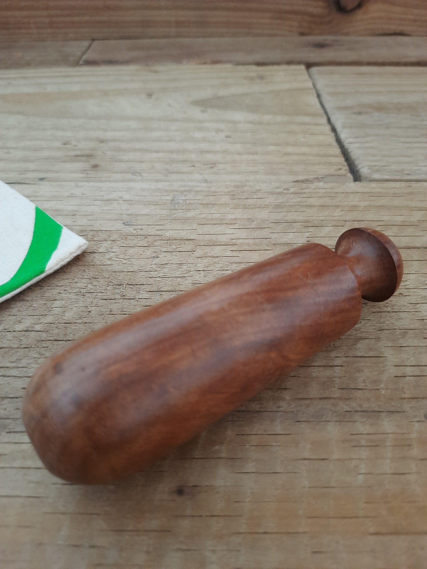 Hand Carved Wooden Mortar and Pestle