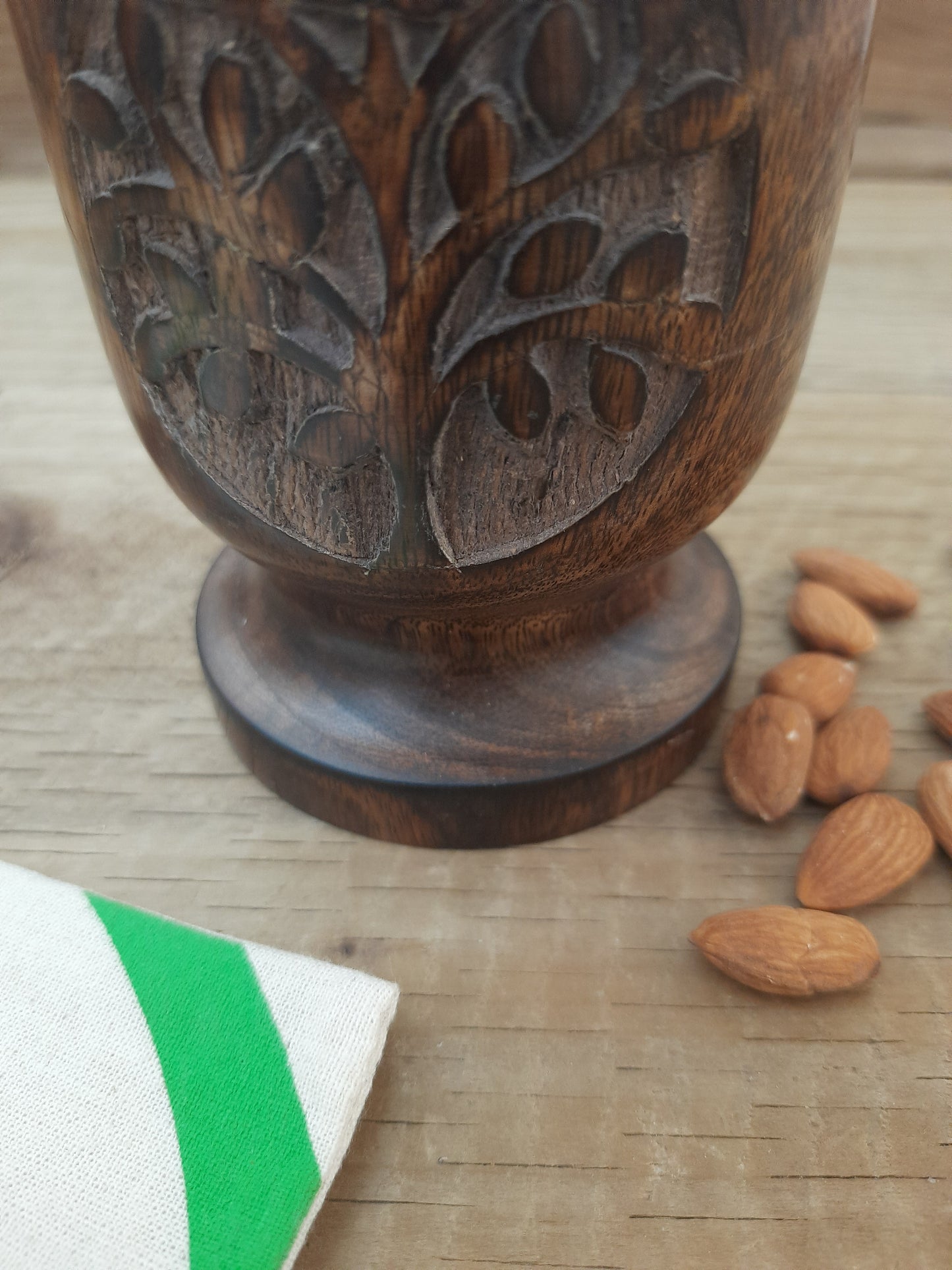 Wooden Pestle and Mortar