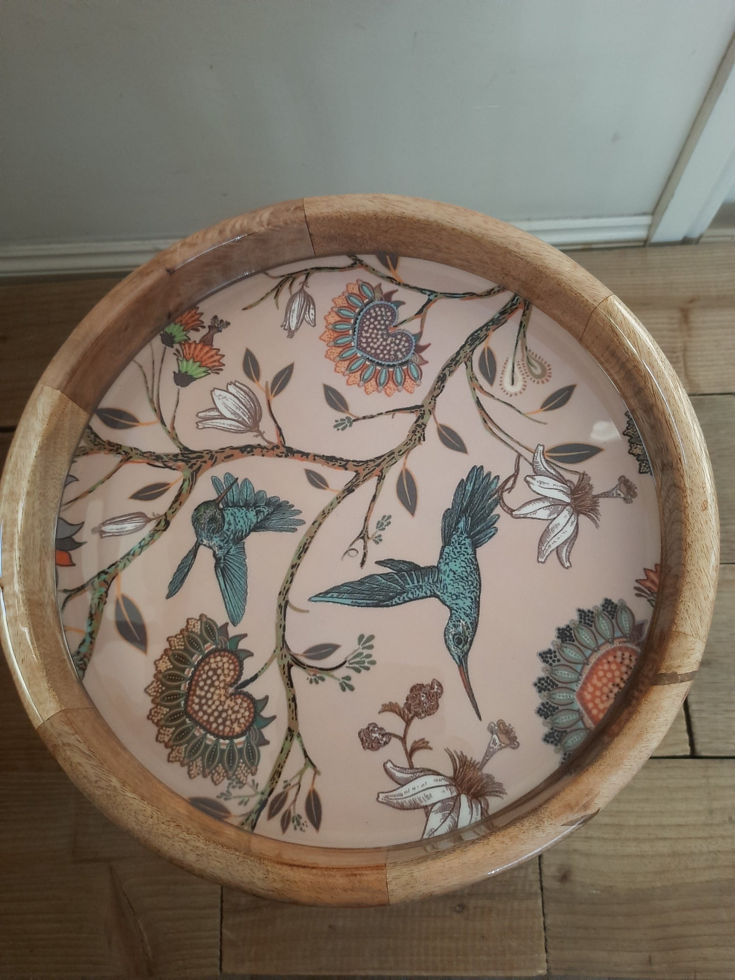Small Light Wood Coffee Table Tray