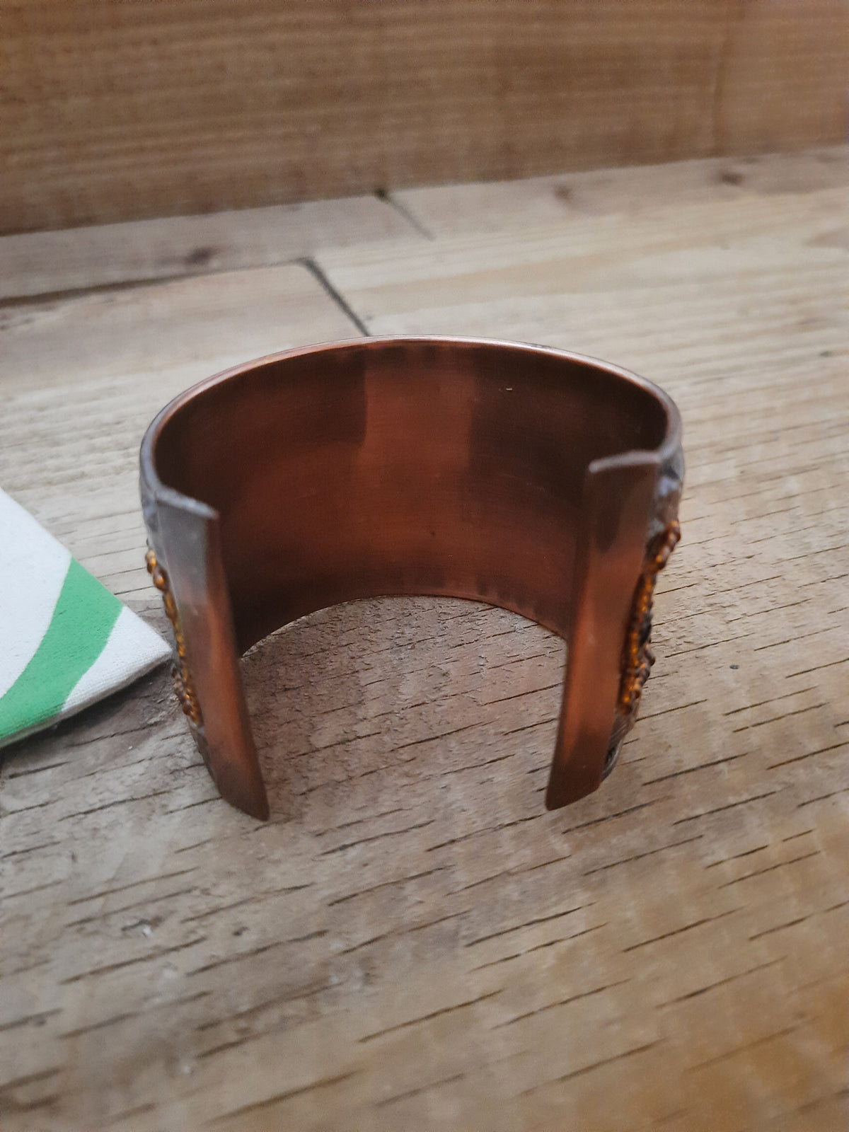 Brown Beaded Half Cuff Bracelet