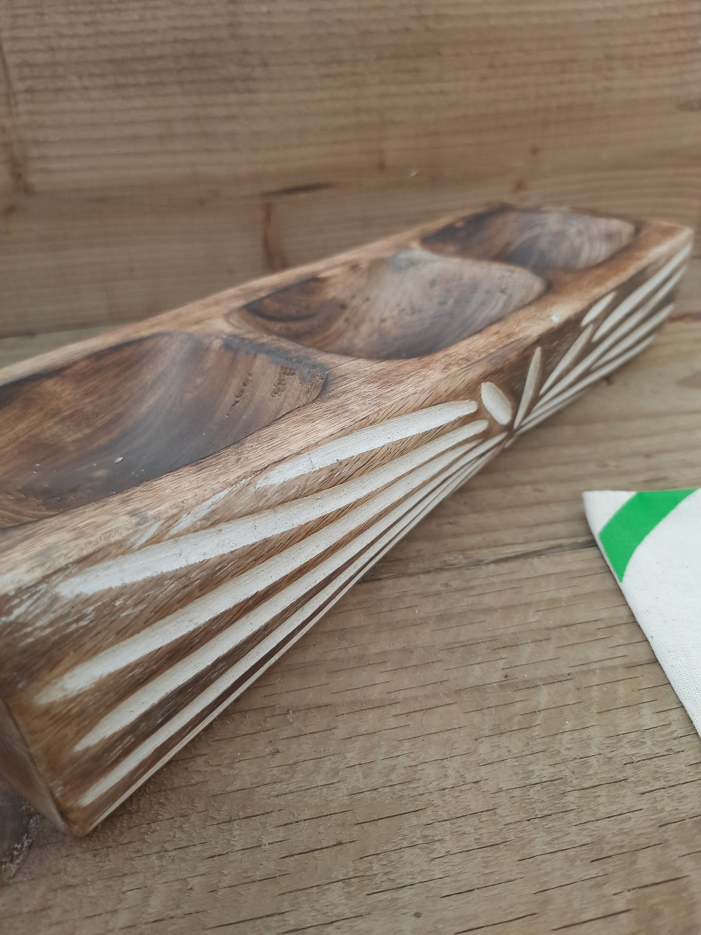 Handcrafted mango wood serving platter