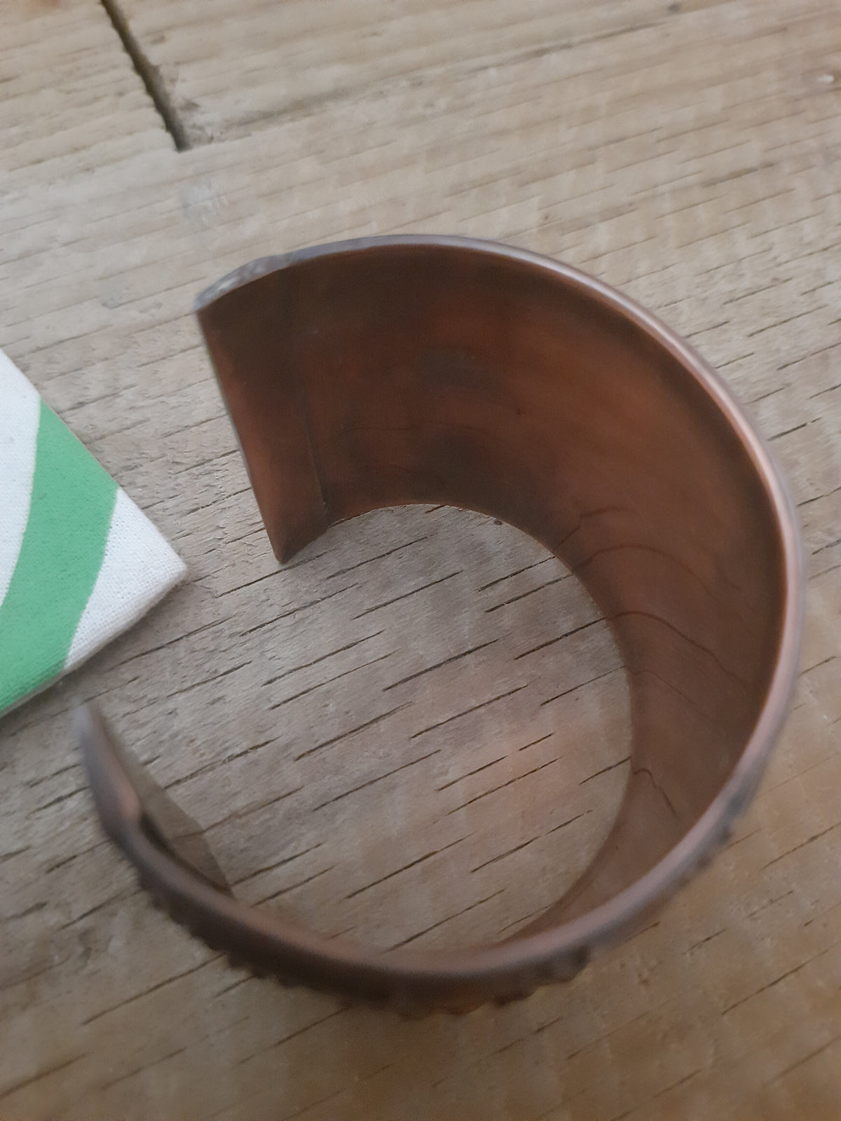 Brown Beaded Half Cuff Bracelet