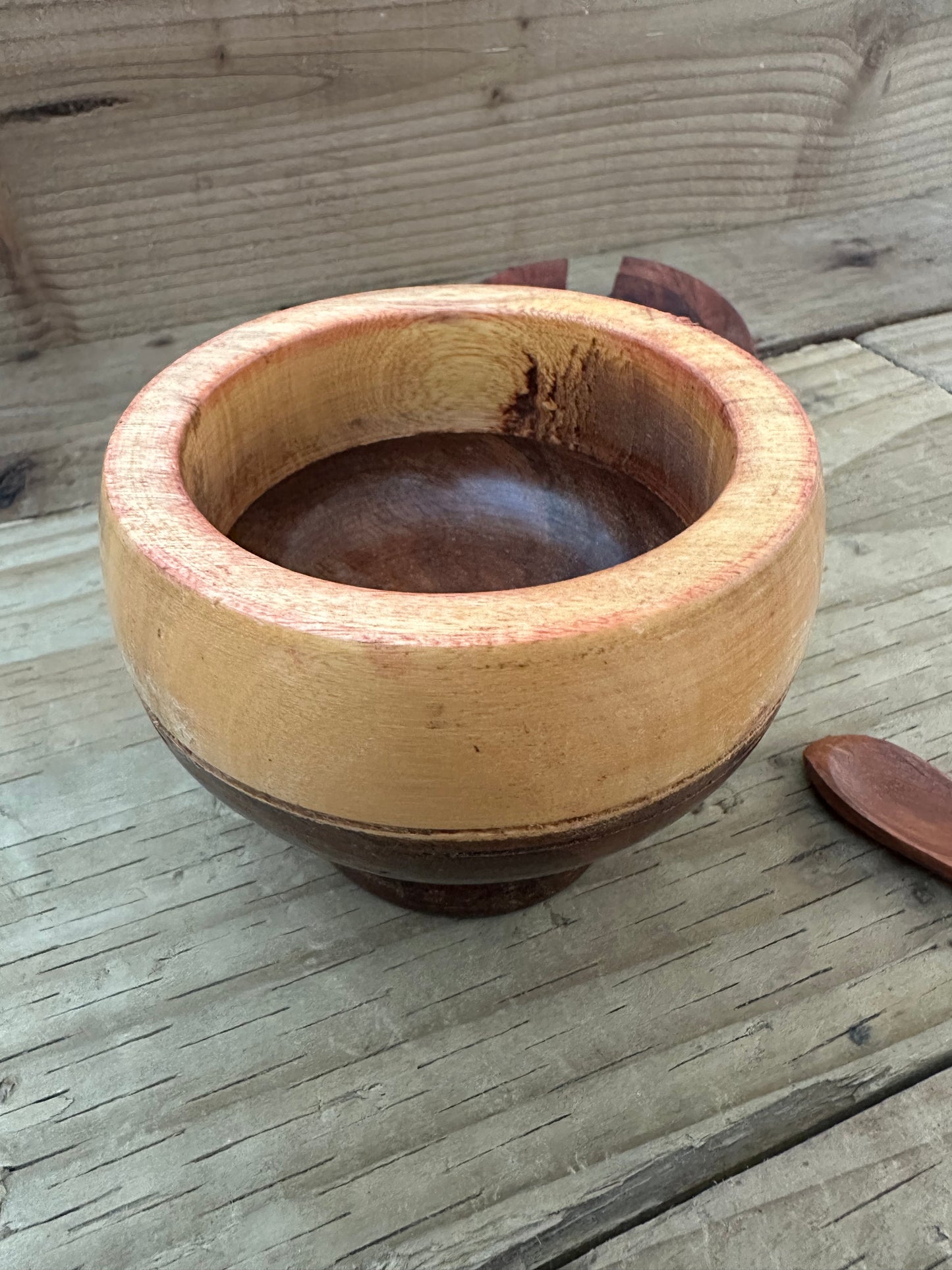 Wooden Sugar Pot with Lid