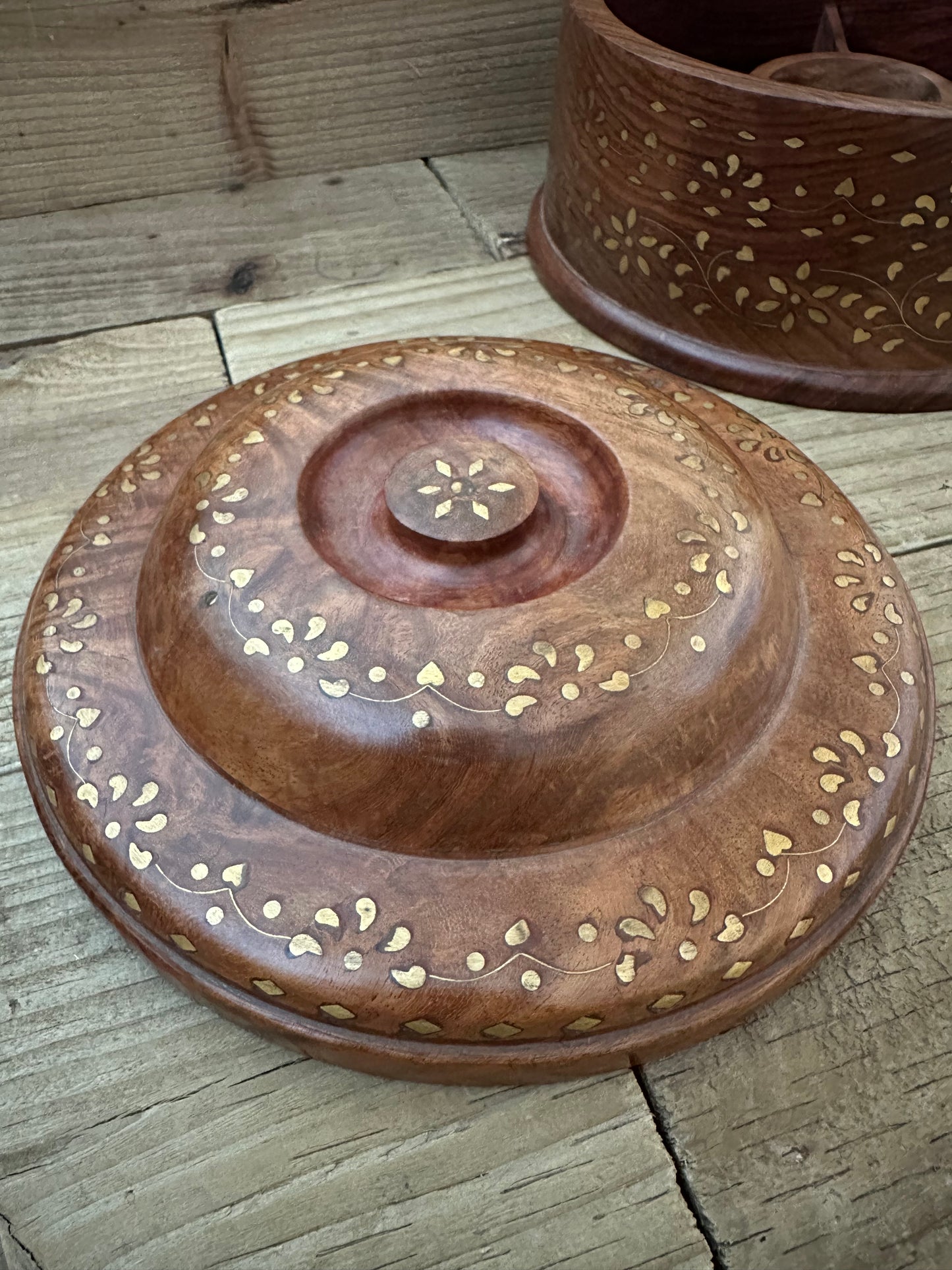 Wooden Spice Storage Box