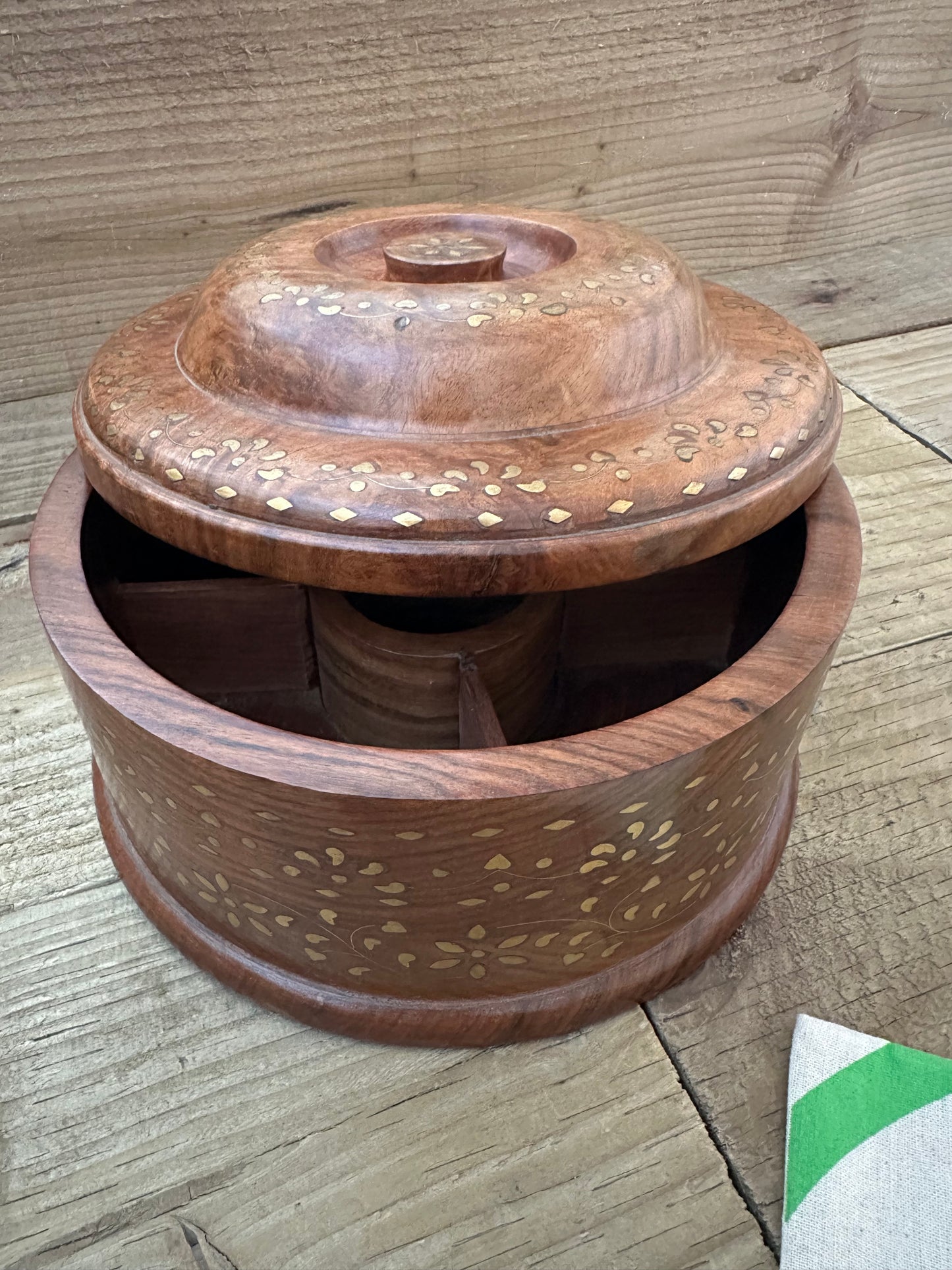 Wooden Spice Storage Box