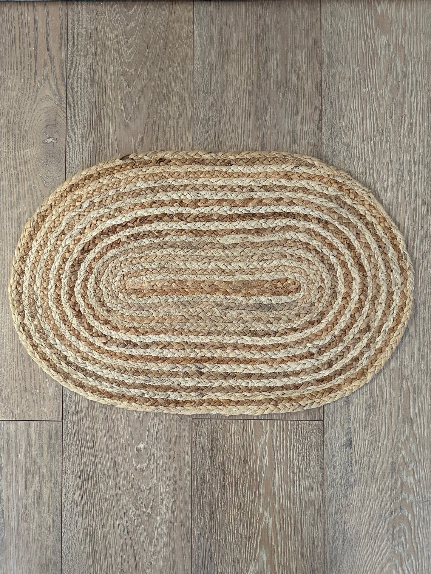 Oval Jute Floor Mat