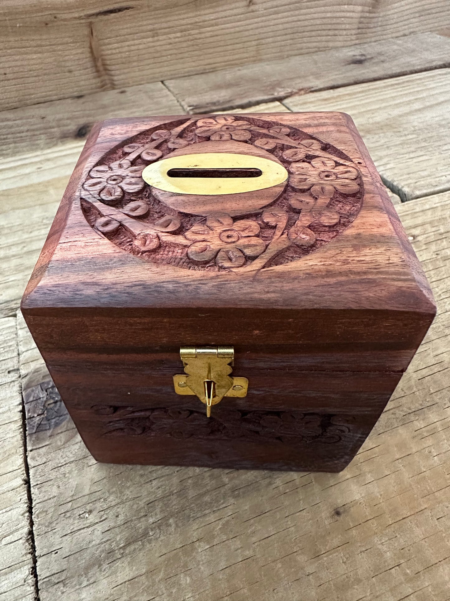 Wooden Money Box