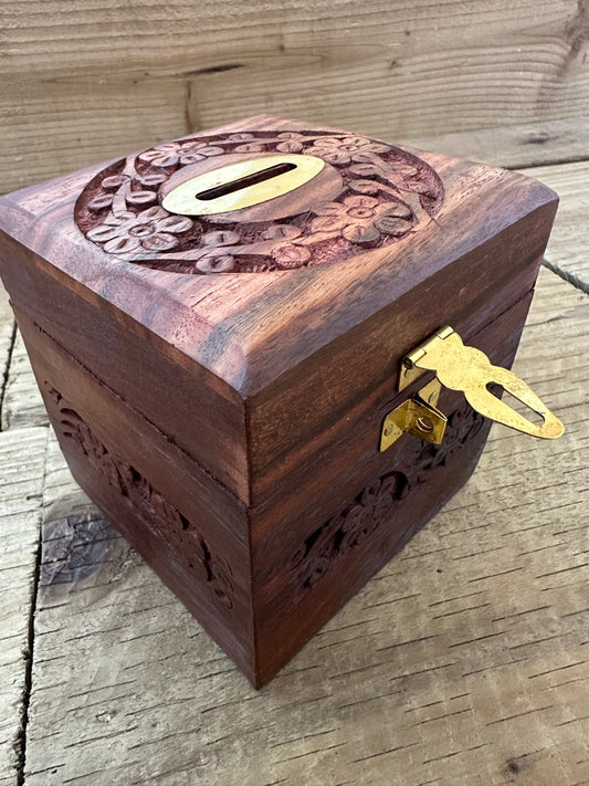 Wooden Money Box